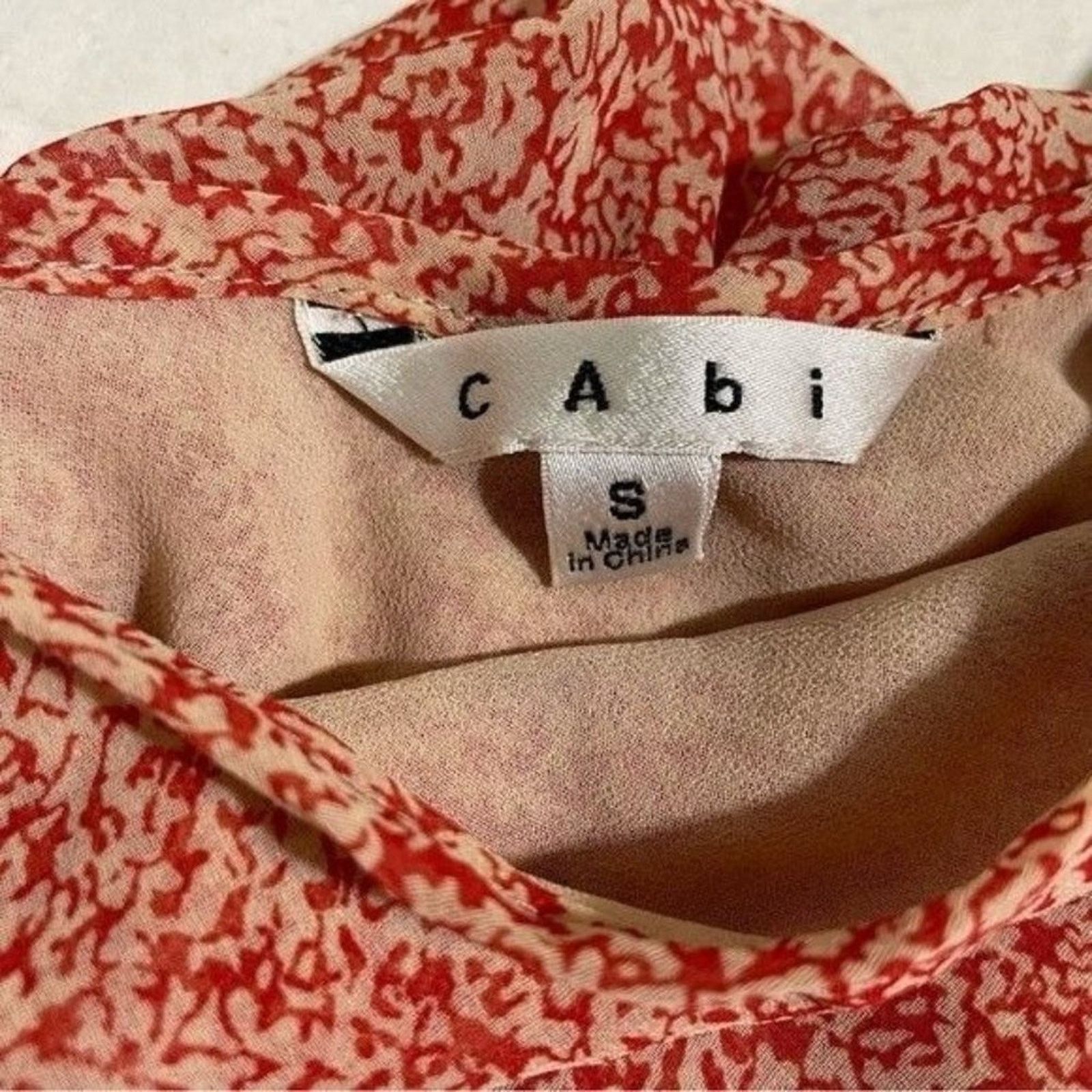 Other Cabi Tank Top Lined Flowy Ruffle Orange Adjustable Straps Size S / US 4 / IT 40 - 9 Thumbnail