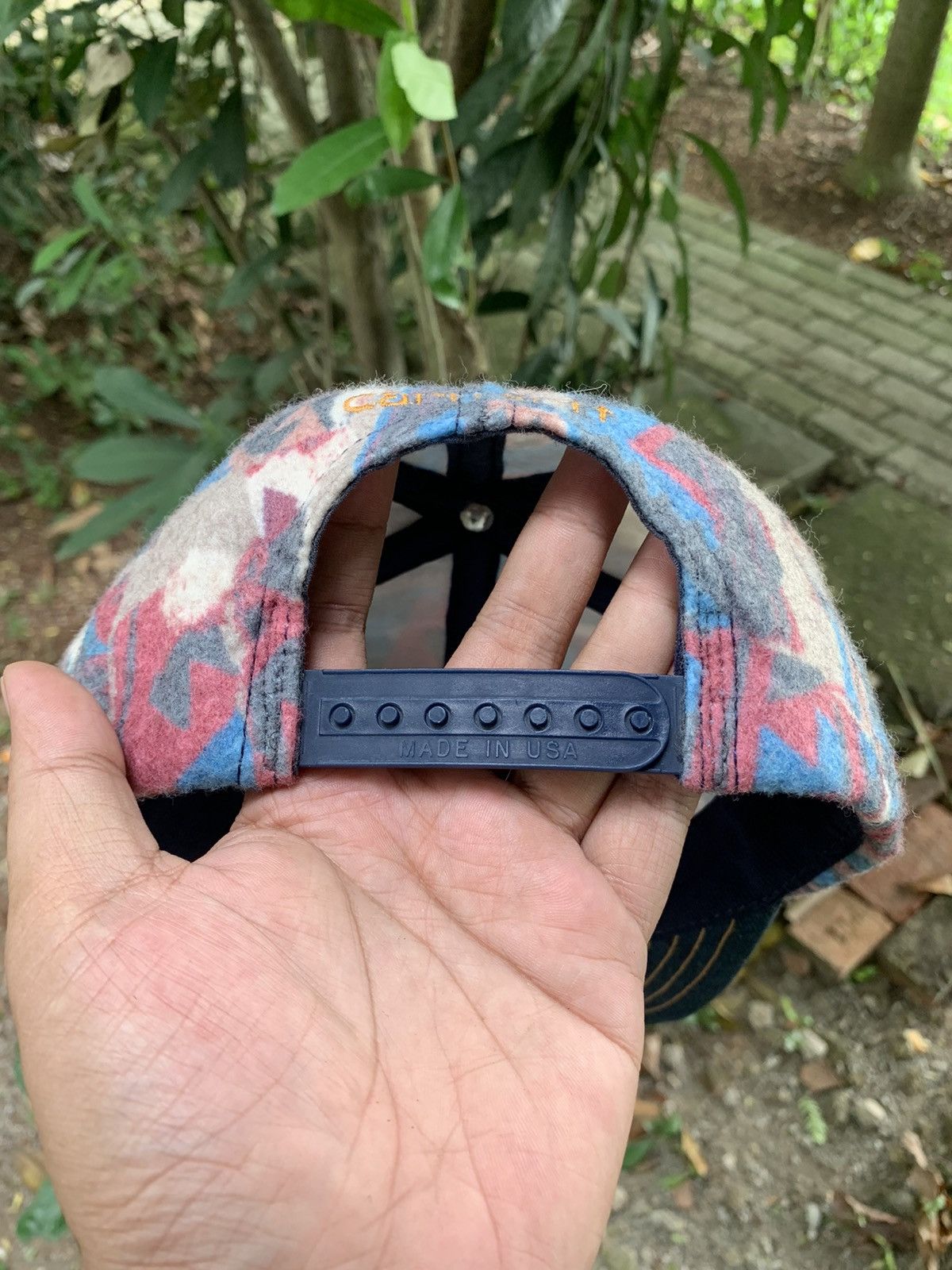 Carhartt Vintage 90s Carhartt Aztec Blanket Hat Cap Size ONE SIZE - 9 Thumbnail