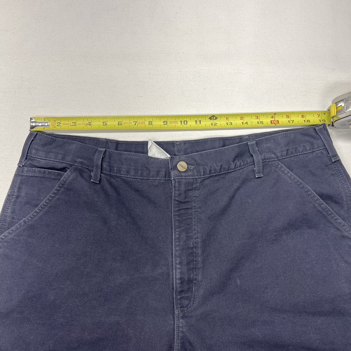 Carhartt × Vintage VTG Carhartt Pants Blue Flannel Lined Loose Fit Baggy Y2K Size US 38 / EU 54 - 21 Thumbnail