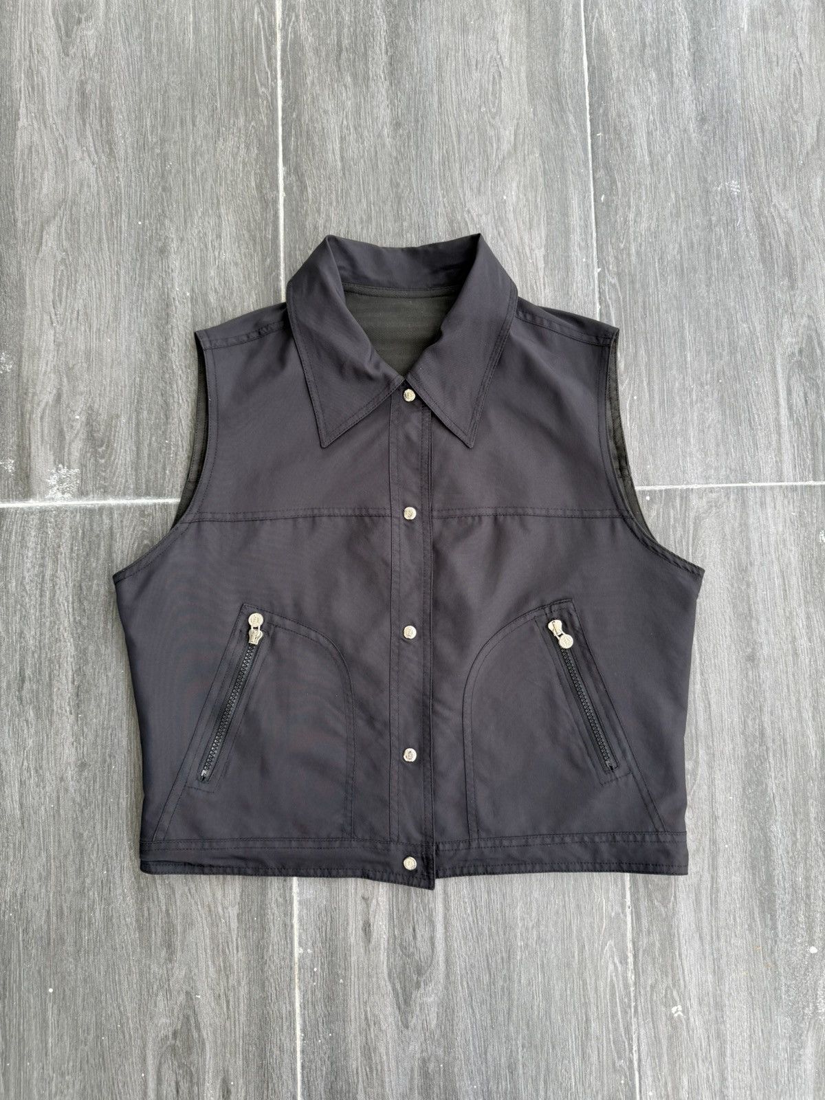 Fendi Vintage 90’s FENDI Reversible Brown/Black Vest Size 40R - 9 Thumbnail