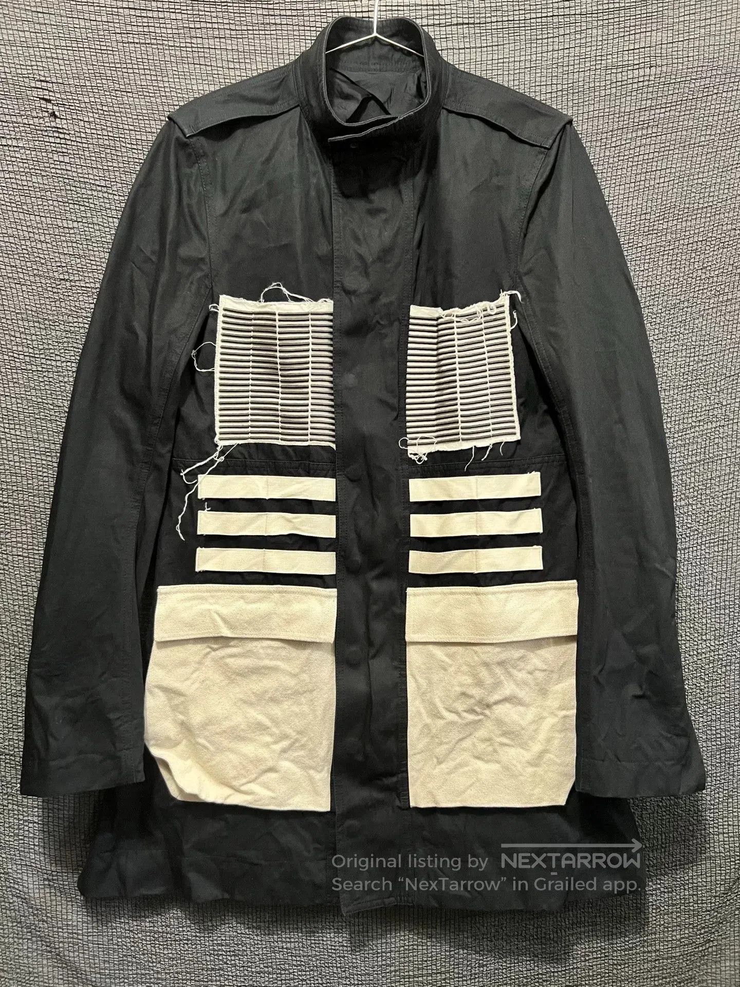 Rick Owens Rick Owens Black and White Windbreaker Coat. Size US M / EU 48-50 / 2 - 1 Thumbnail