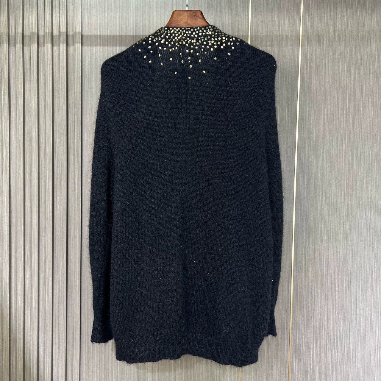 Saint Laurent Paris Saint Laurent Paris Gold foil sequin cardigan sweater-2505 Size US L / EU 52-54 / 3 - 2 Thumbnail