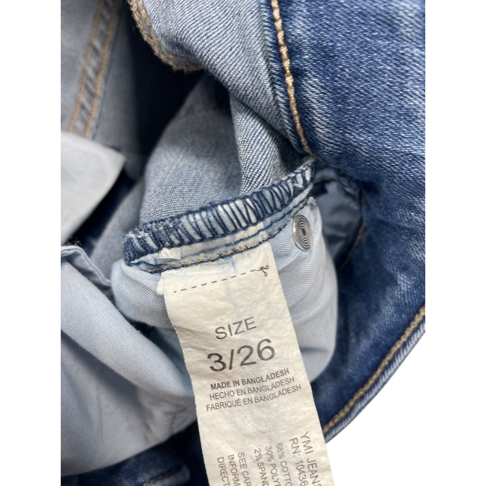 Other YMI High-Rise Skater Wide-Leg womans blue denim Jeans Size 3 Size 26" / US 2 / IT 38 - 4 Thumbnail