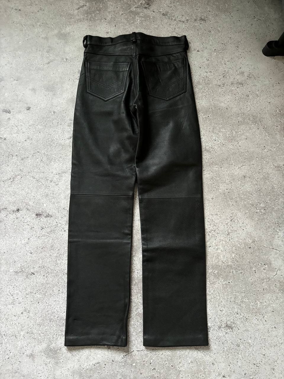 Chevignon × Genuine Leather × Vintage Very Rare Chegvinon Leather Pants Size US 28 / EU 44 - 5 Thumbnail