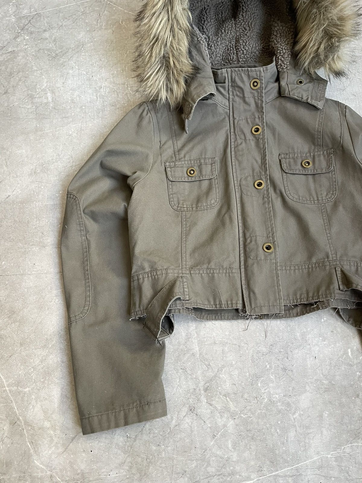 Yohji Yamamoto Green Fur Jacket Vintage Military Style hysteric glamour y2k Size US S / EU 44-46 / 1 - 2 Thumbnail