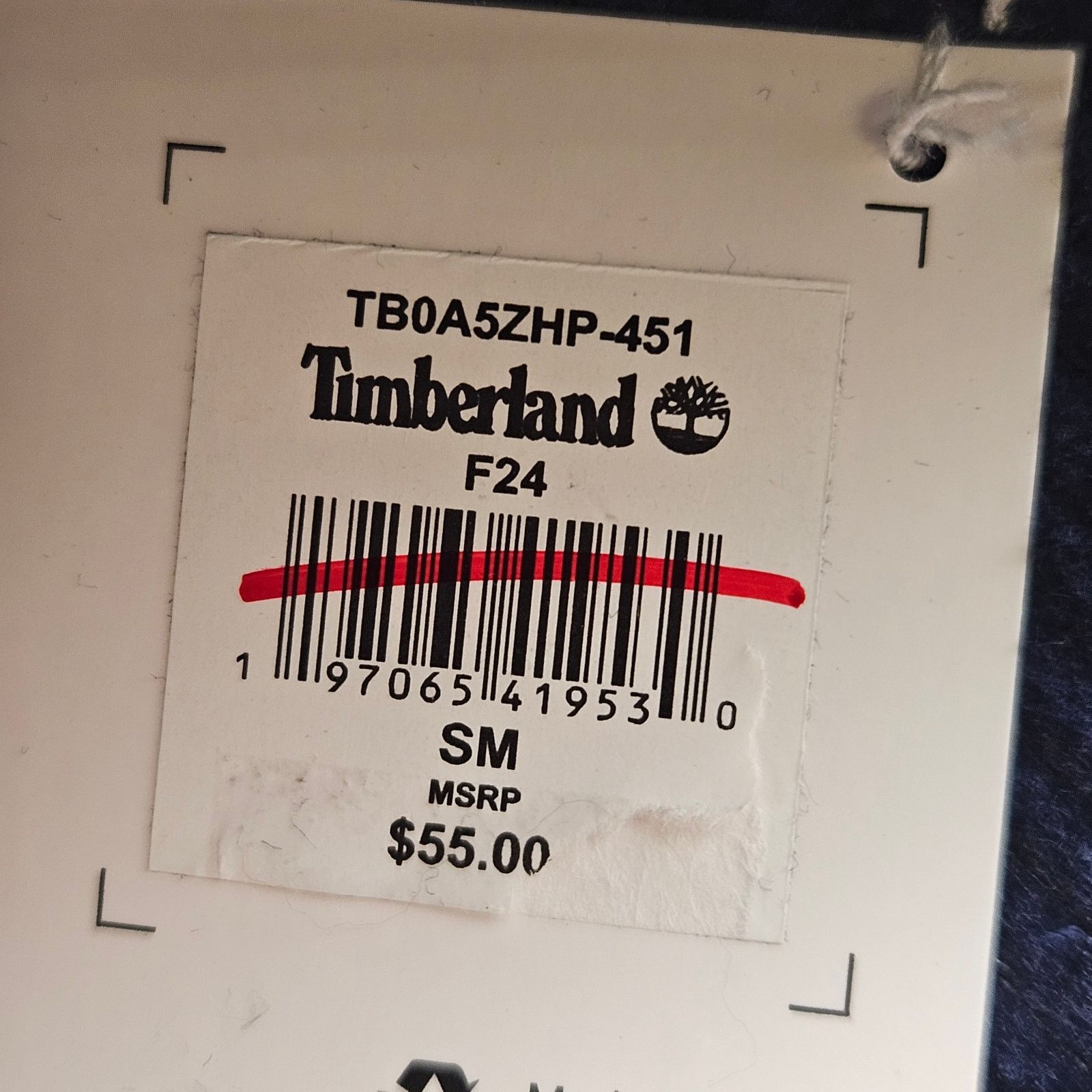 Timberland TIMBERLAND SMALL CORDUROY BUCKET HAT BLUE 100% COTTON NWT Size ONE SIZE - 3 Thumbnail
