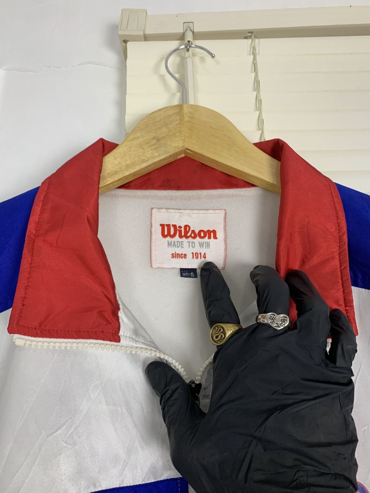 Vintage × Wilson Vintage 90s Wilson Oversized Tennis Jacket Size US L / EU 52-54 / 3 - 6 Thumbnail