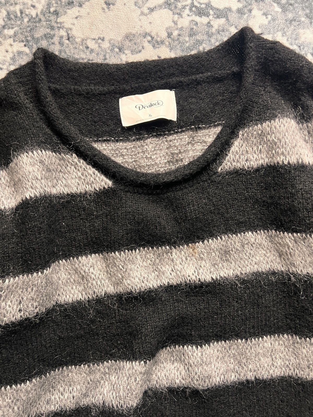 Devilock Devilock Made in Japan Stripe Mohair Sweater Size US XL / EU 56 / 4 - 5 Thumbnail