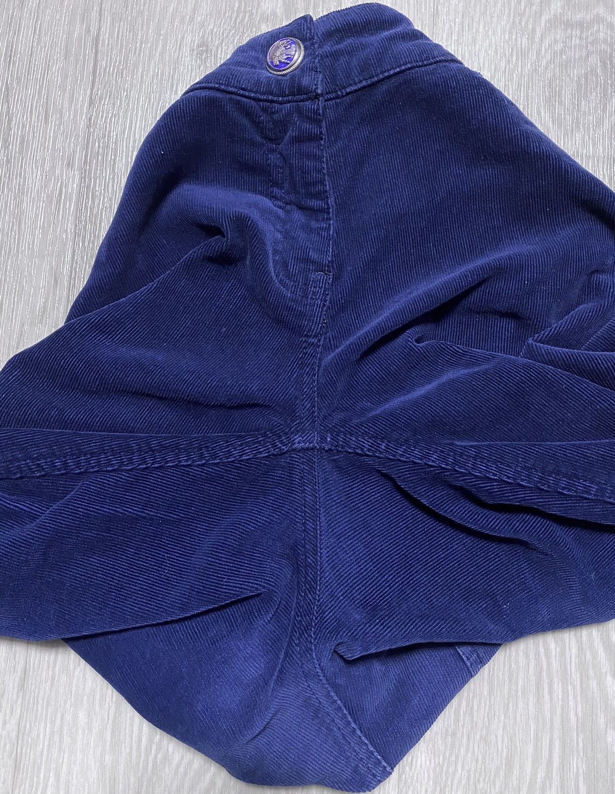 Kenzo Vintage Kenzo Teenager Blue Corduroy Pant Trouser Embroidery Size 24" / US 00 / IT 34 - 25 Thumbnail