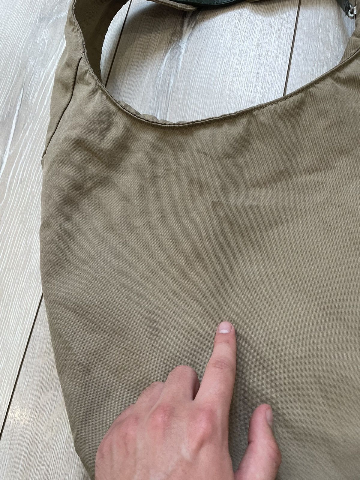 Nike × Vintage Vintage Sholder bag NIKE "GIRL" Womens Duffel Khaki Size ONE SIZE - 14 Thumbnail