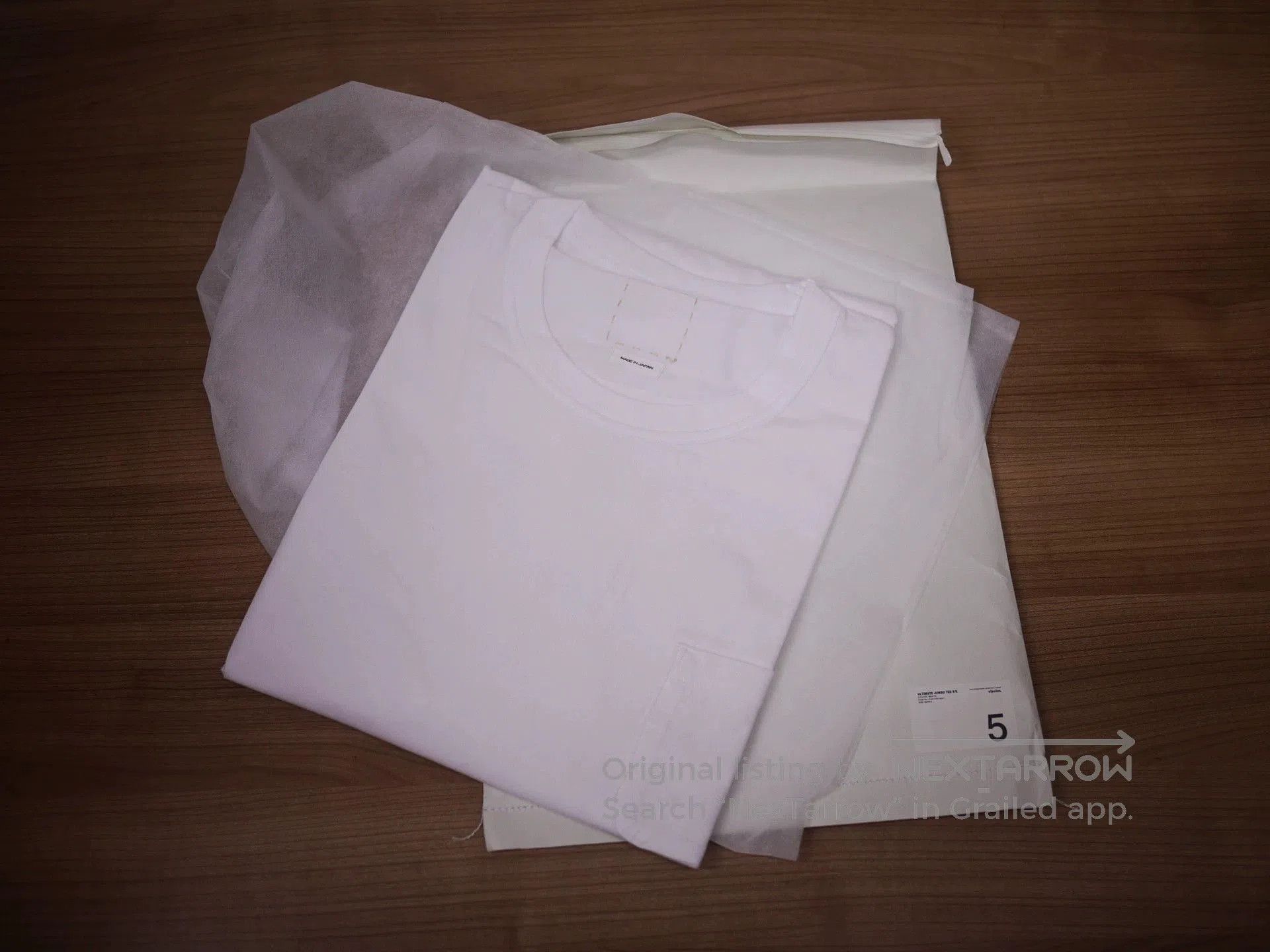 Visvim White Short Sleeve T-Shirt with Chest Pocket. Size US XXL / EU 58 / 5 - 5 Thumbnail
