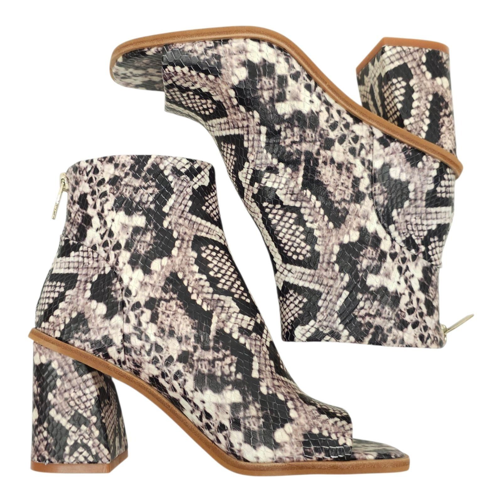 Vince Camuto Vince Camuto Bebinder Peep Toe Ankle Boot Womens 5.5 Snake Size US 5.5 / IT 35.5 - 6 Thumbnail