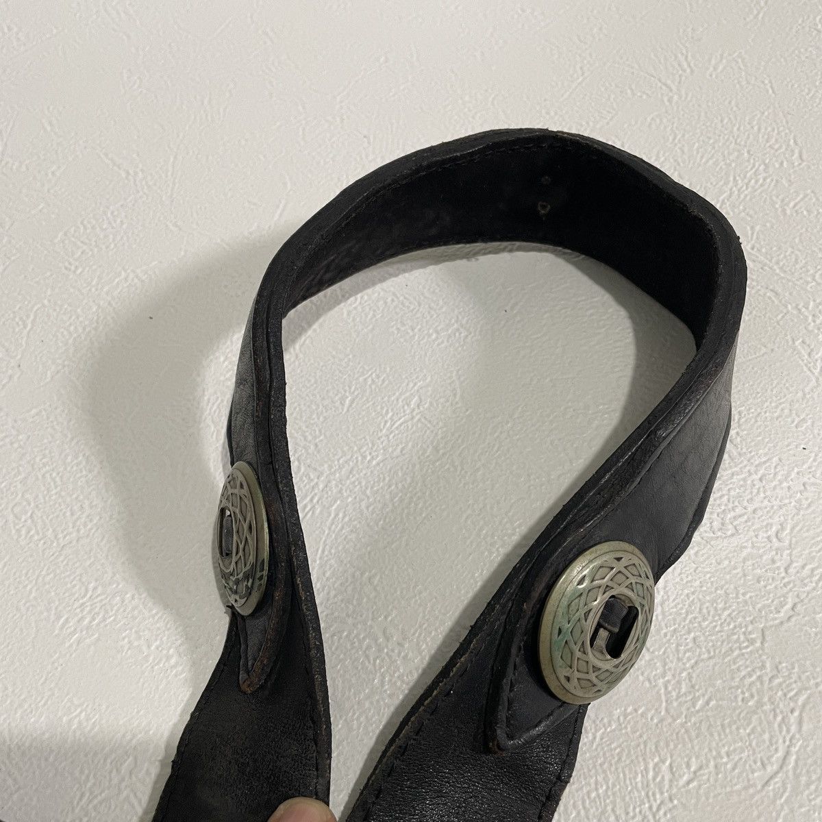 Harley Davidson Vintage 70s Harley Davidson leather belt Size ONE SIZE - 4 Thumbnail