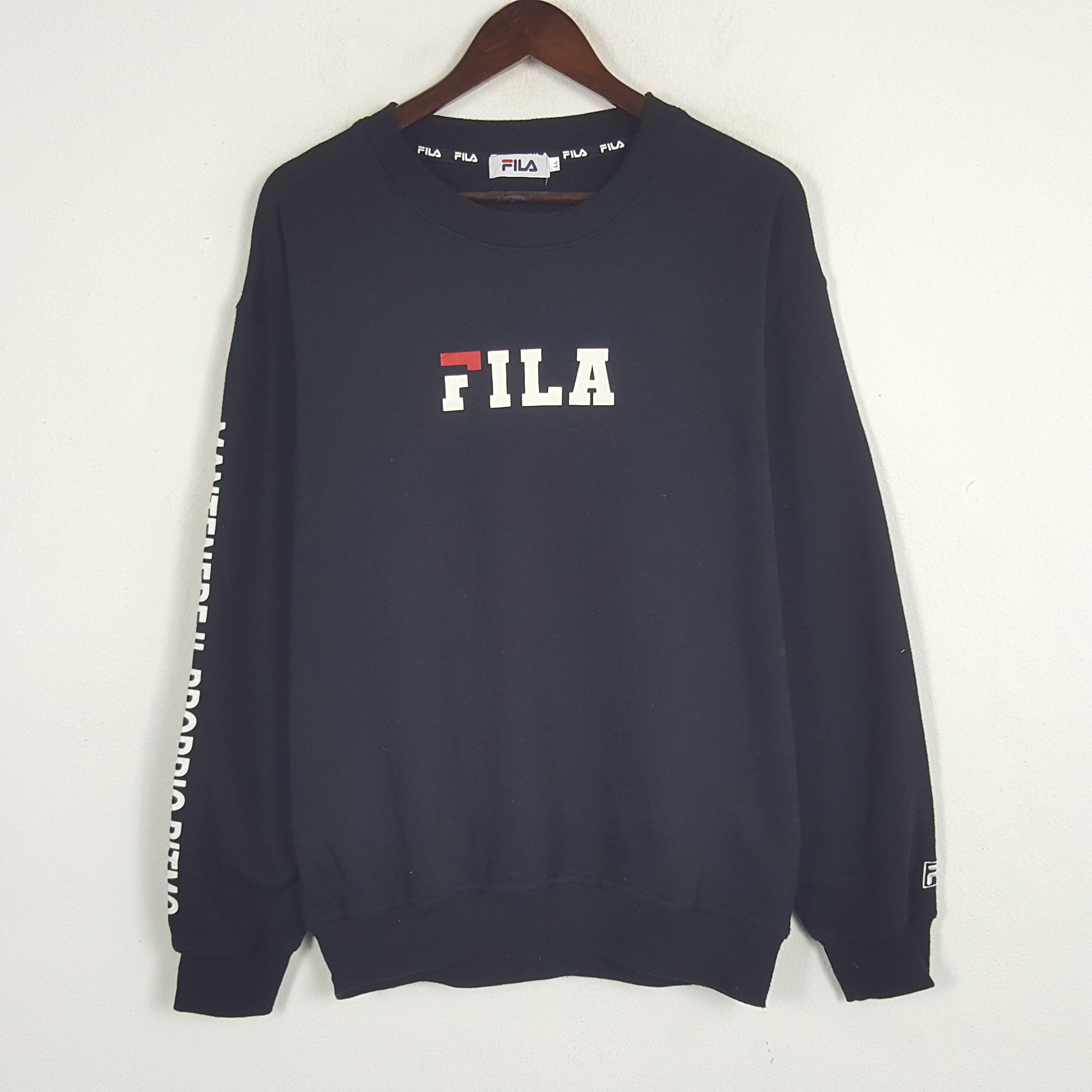 Fila × Vintage Vintage Fila Fashion Sweatshirt Size US L / EU 52-54 / 3 - 1 Thumbnail