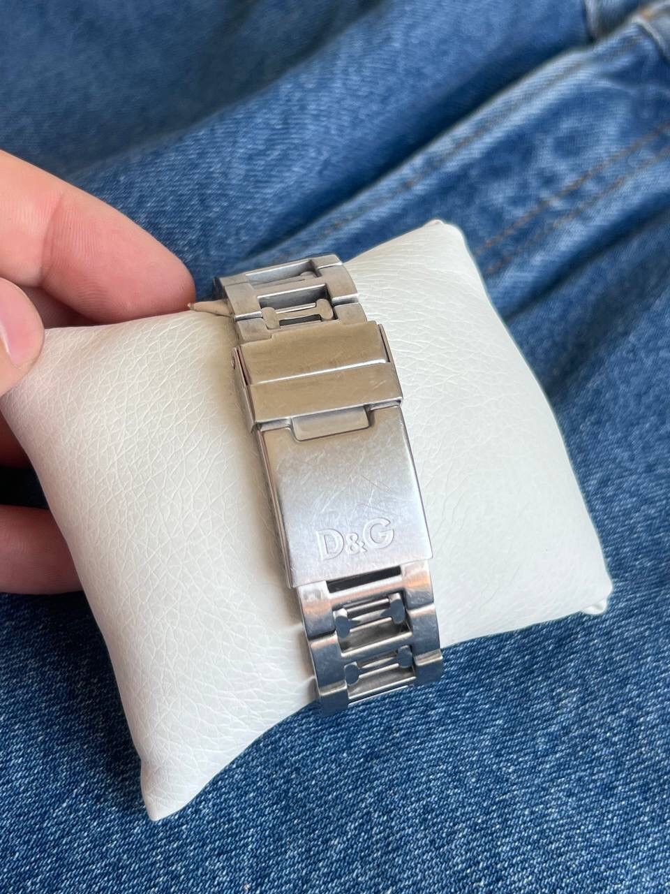Dolce & Gabbana D&G MEN'S METAL BIG CHUNKY METAL STEEL QUARTZ WATCH 2000S Size ONE SIZE - 9 Thumbnail