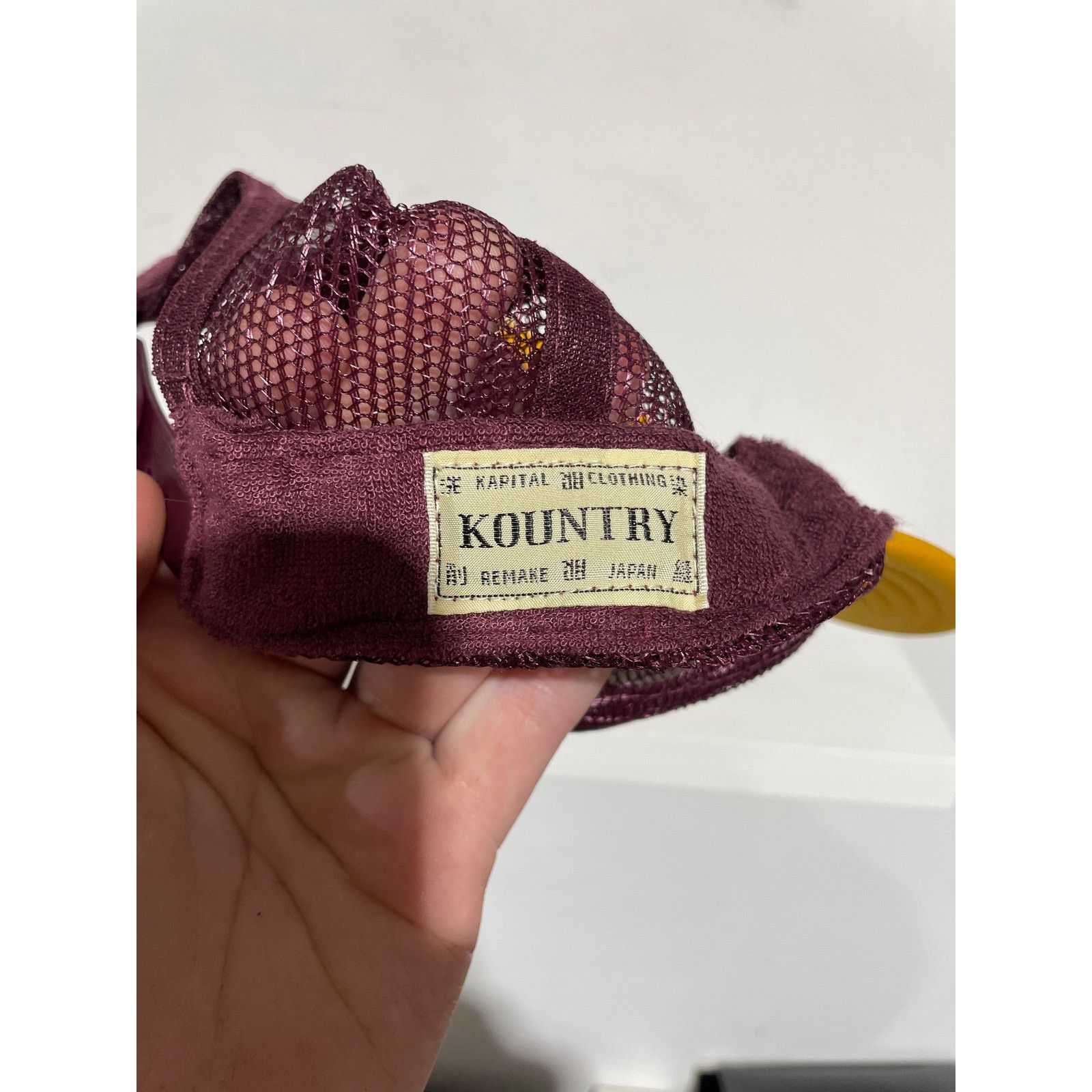 Kapital KAPITAL DIRTY SHRINK MAROON TRUCKER HAT Size ONE SIZE - 3 Thumbnail