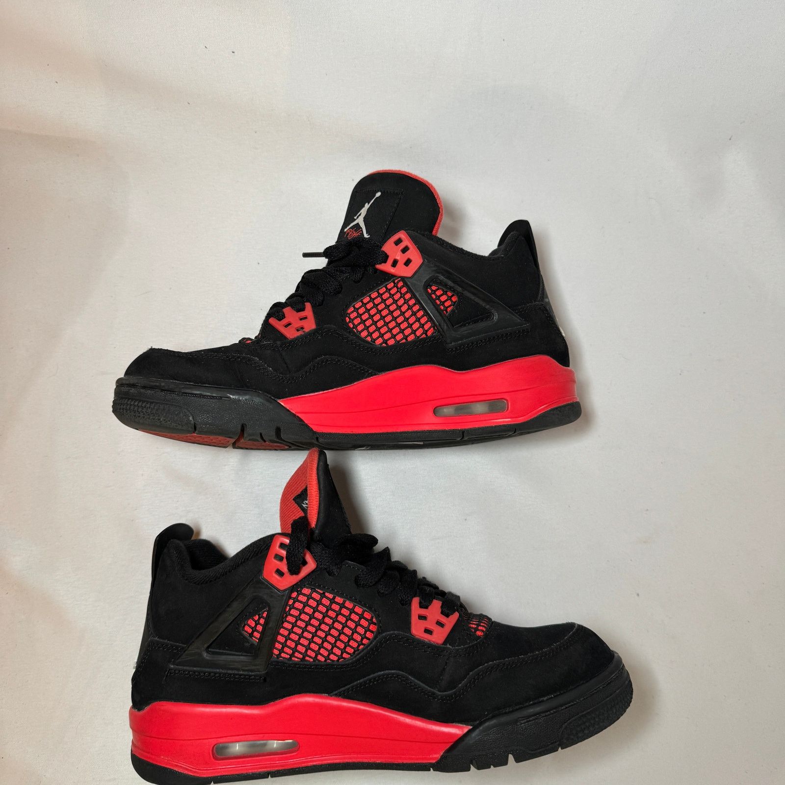 Jordan Brand × Nike Size 6.5 Nike Air Jordan 4 Retro GS Red Thunder Men's Shoes Size US 6.5 / EU 39-40 - 3 Thumbnail
