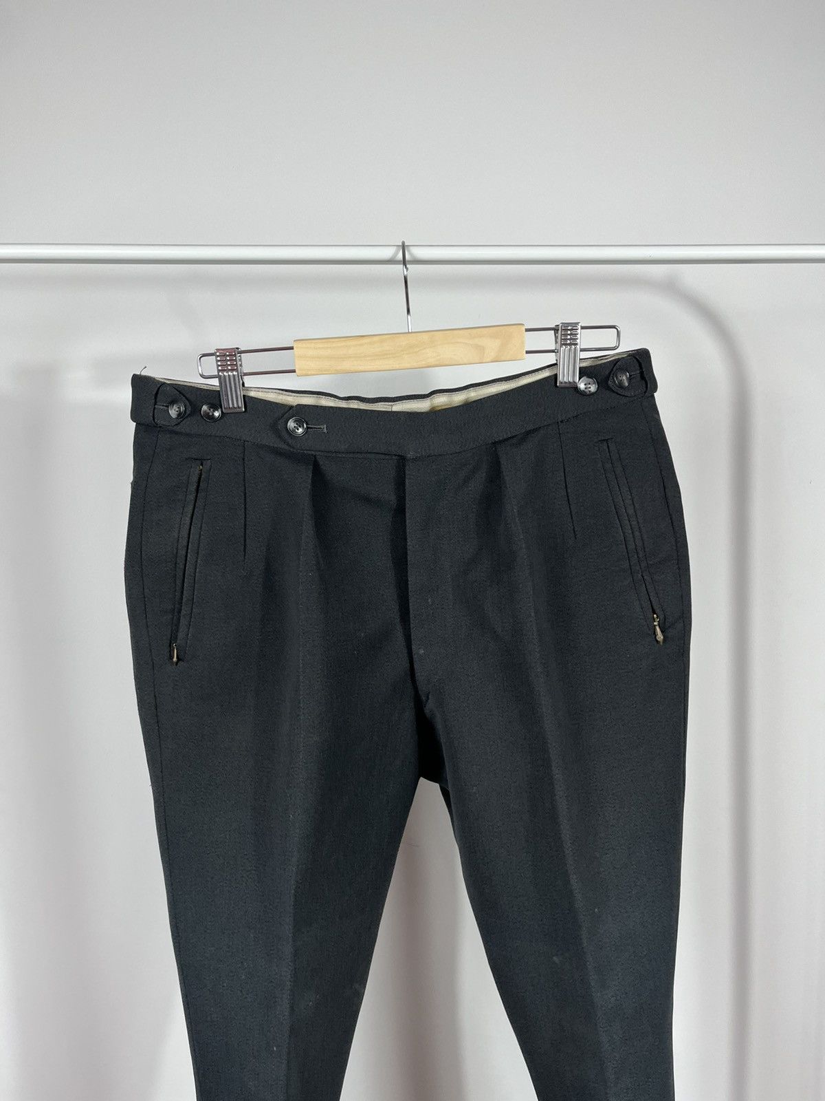 Vintage Vintage Military Riding Pants With Stirrup-Style Hem Black Size US 32 / EU 48 - 6 Thumbnail