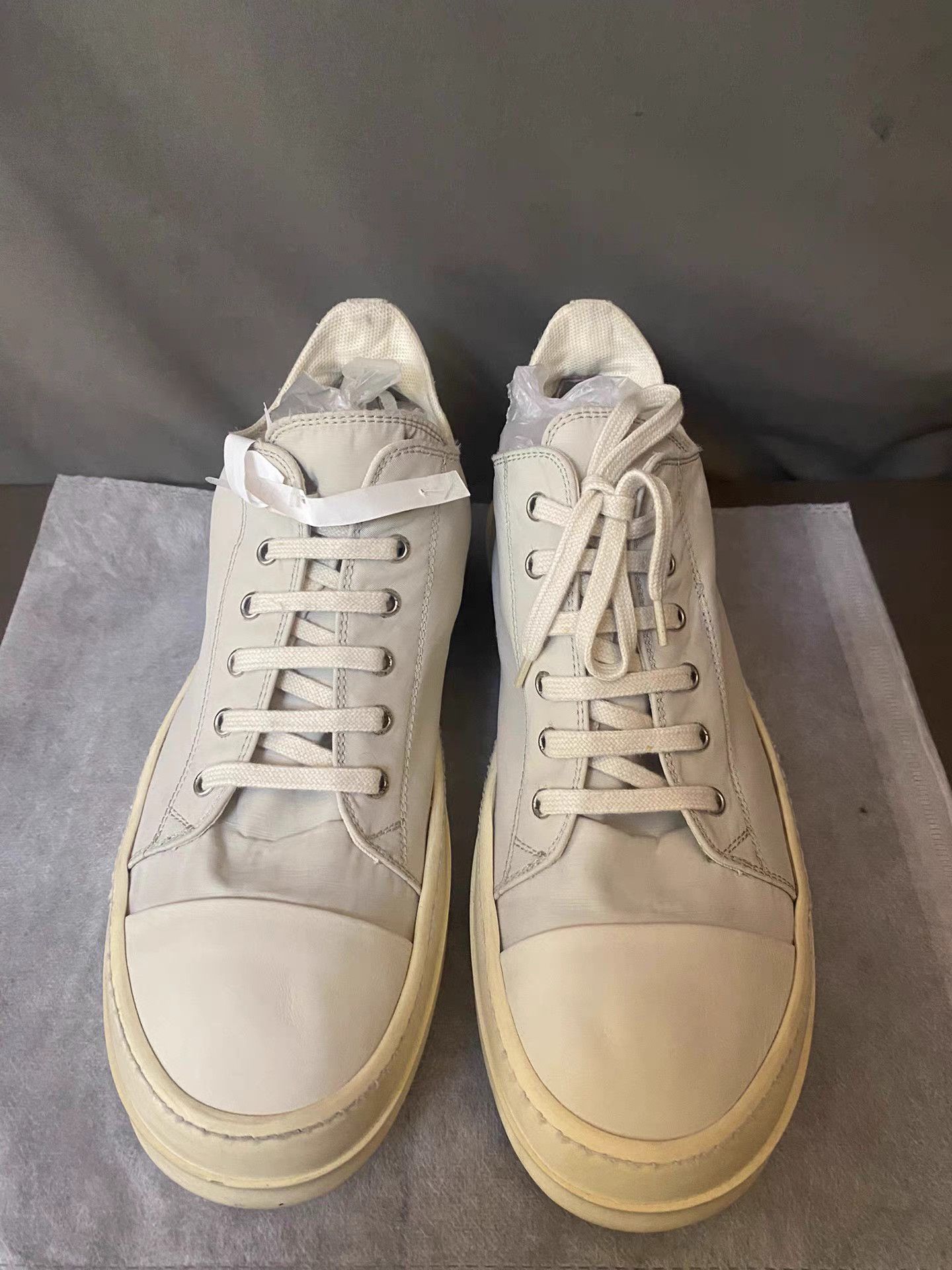 Rick Owens Rick Owens DRKSHDW Satin Low Top Sneakers Size US 10 / EU 43 - 3 Thumbnail