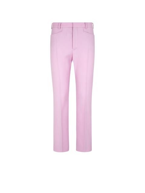 Tom Ford o1w1db10525 PAW558 Wool Silk Blend Twill Skinny Pant Purple Size 28" / US 6 / IT 42 - 1 Thumbnail