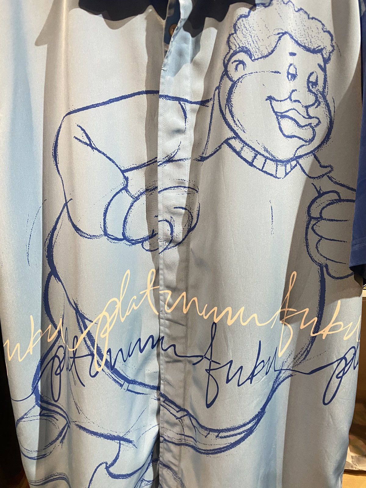 Fubu Vintage Platinum Fubu Fat Albert Blue OVP Shirt Size US XXL / EU 58 / 5 - 4 Thumbnail