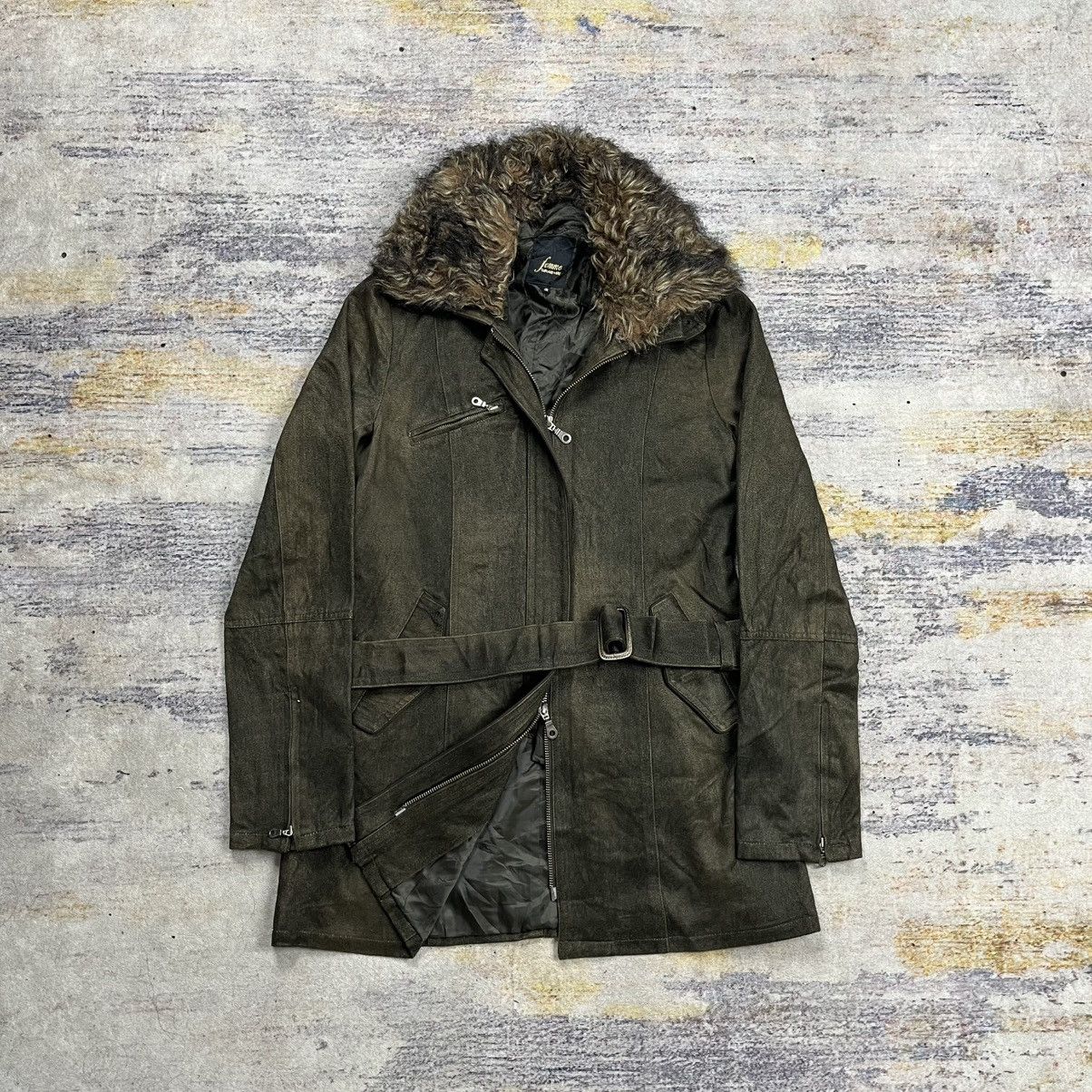 Tornado Mart Tornado mart micro suede fur collar coat jacket Size M / US 6-8 / IT 42-44 - 1 Thumbnail