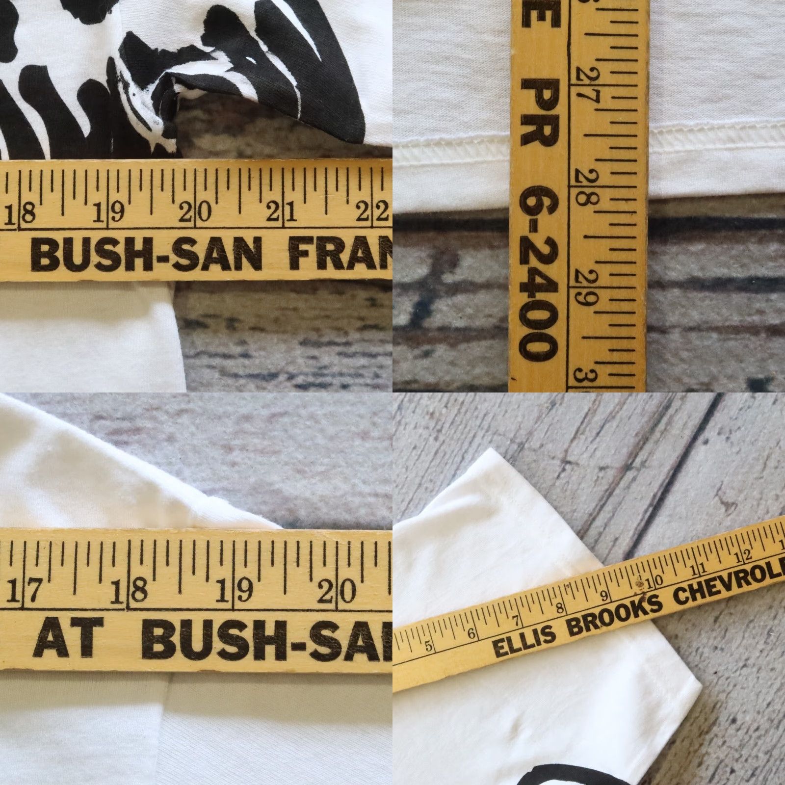Huf VINTAGE Stussy HUF x Stussy Or Die AOP Tshirt M White Mens Shirt Size US M / EU 48-50 / 2 - 8 Thumbnail