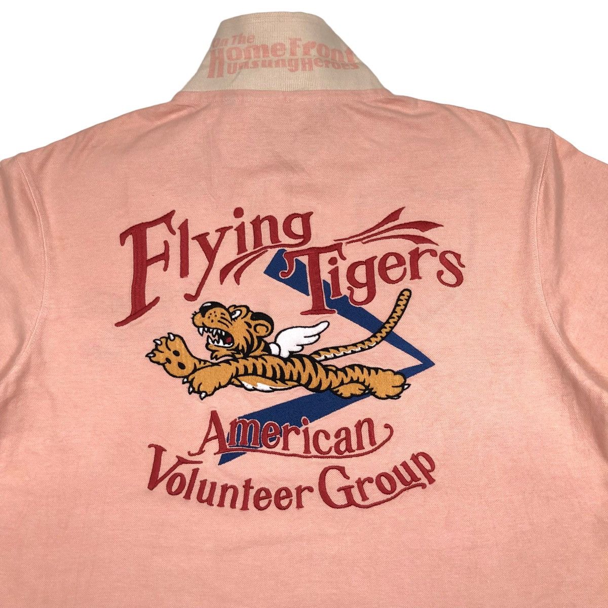 Avirex Vintage Avirex Flying Tigers Big Embroidered Logo Polo Size US XXL / EU 58 / 5 - 2 Thumbnail