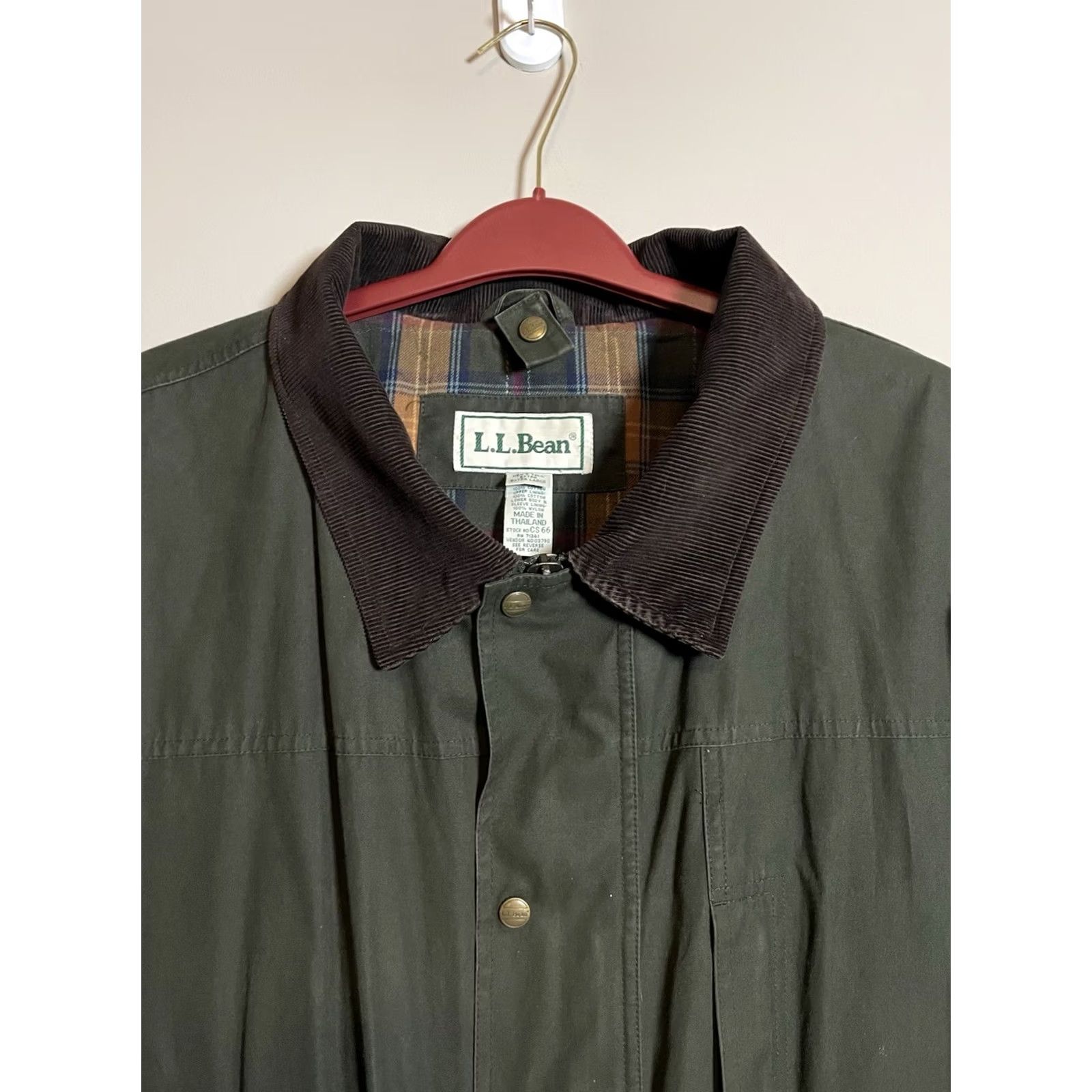 Vintage VINTAGE L.L.Bean Jacket Chore Coat Men XL Green Canvas Mid-Length Lined Cotton Winter Fall Spring Outdoor Workwear Buttoned Size US XL / EU 56 / 4 - 2 Thumbnail