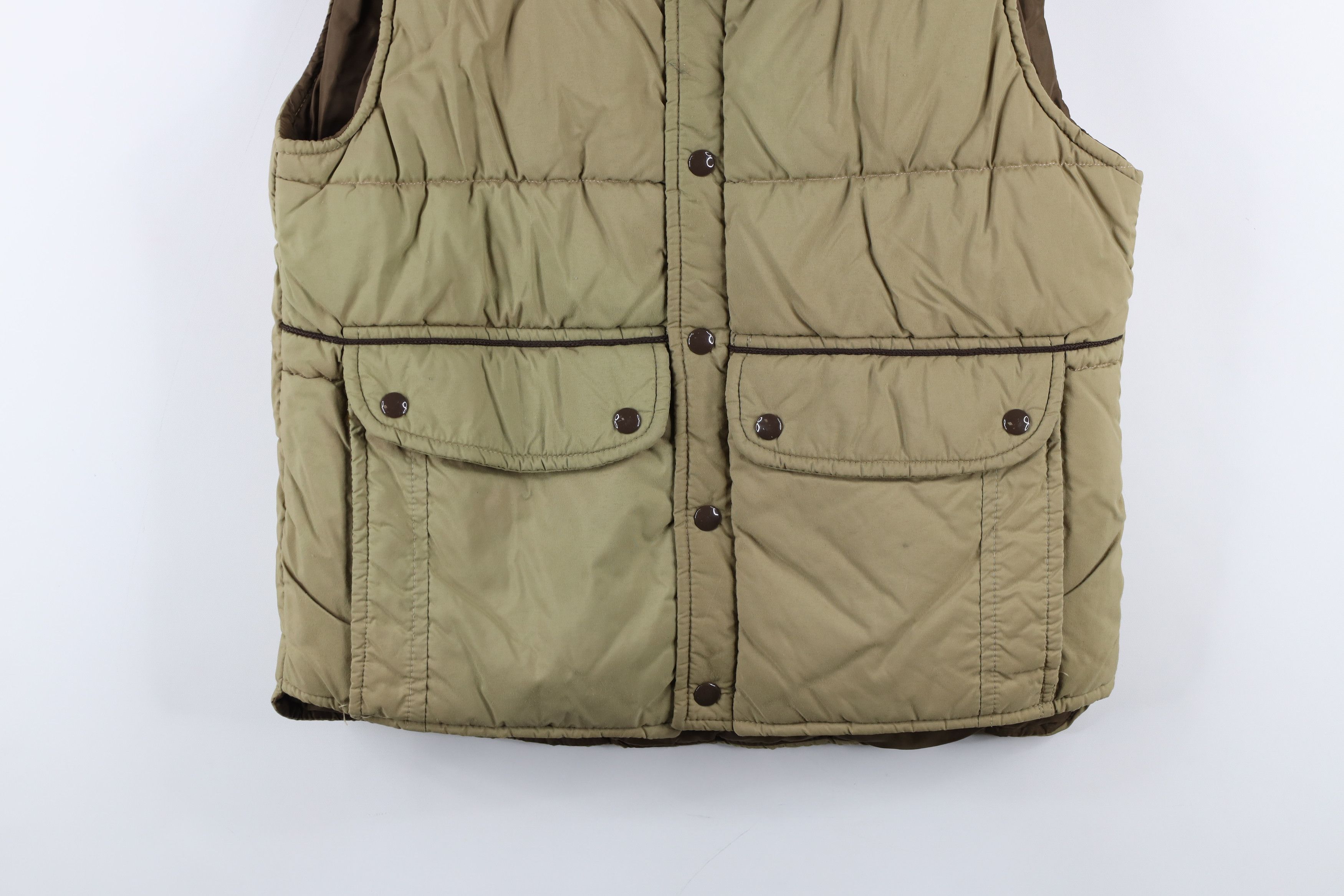 Vintage Vintage 70s Streetwear Sun Faded Puffer Vest Jacket Brown Size US M / EU 48-50 / 2 - 3 Thumbnail