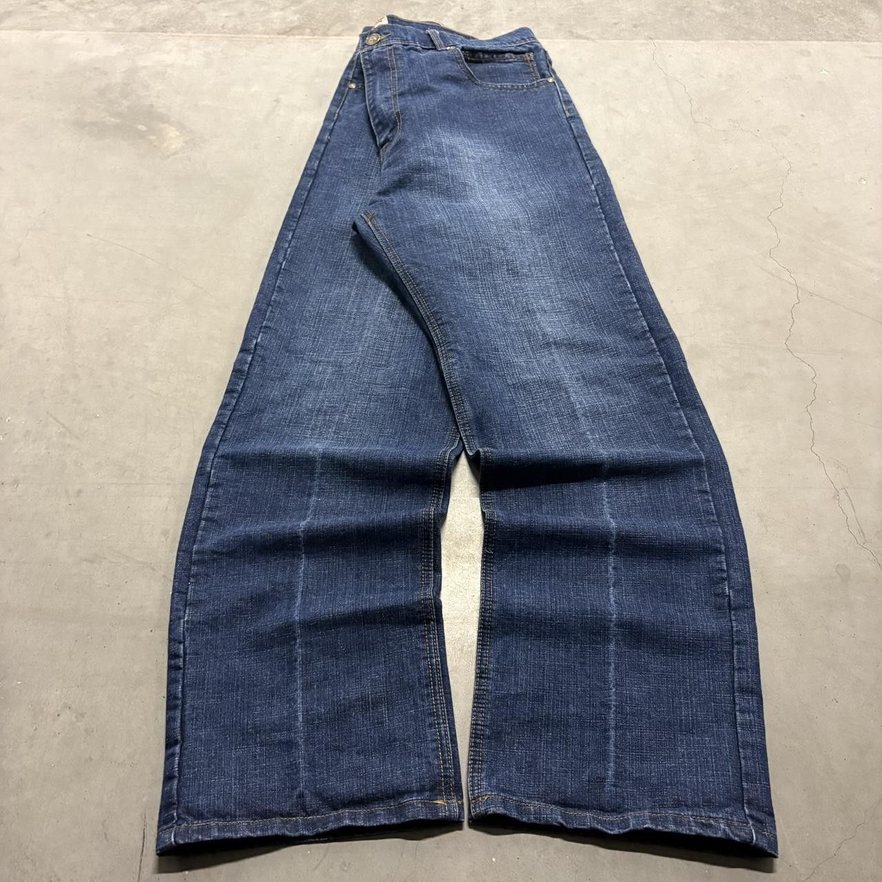 Phat Farm Crazy Vintage Y2K/2000s Super Baggy Phat Farm Streetwear Skater Style Dark Wash Denim Jeans! Size US 38 / EU 54 - 3 Thumbnail