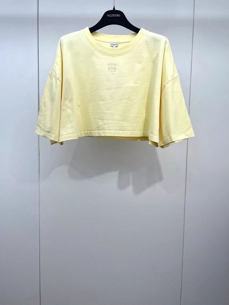 Loewe LOEWE Light yellow short-sleeved T-shirt Size M / US 6-8 / IT 42-44 - 1 Thumbnail