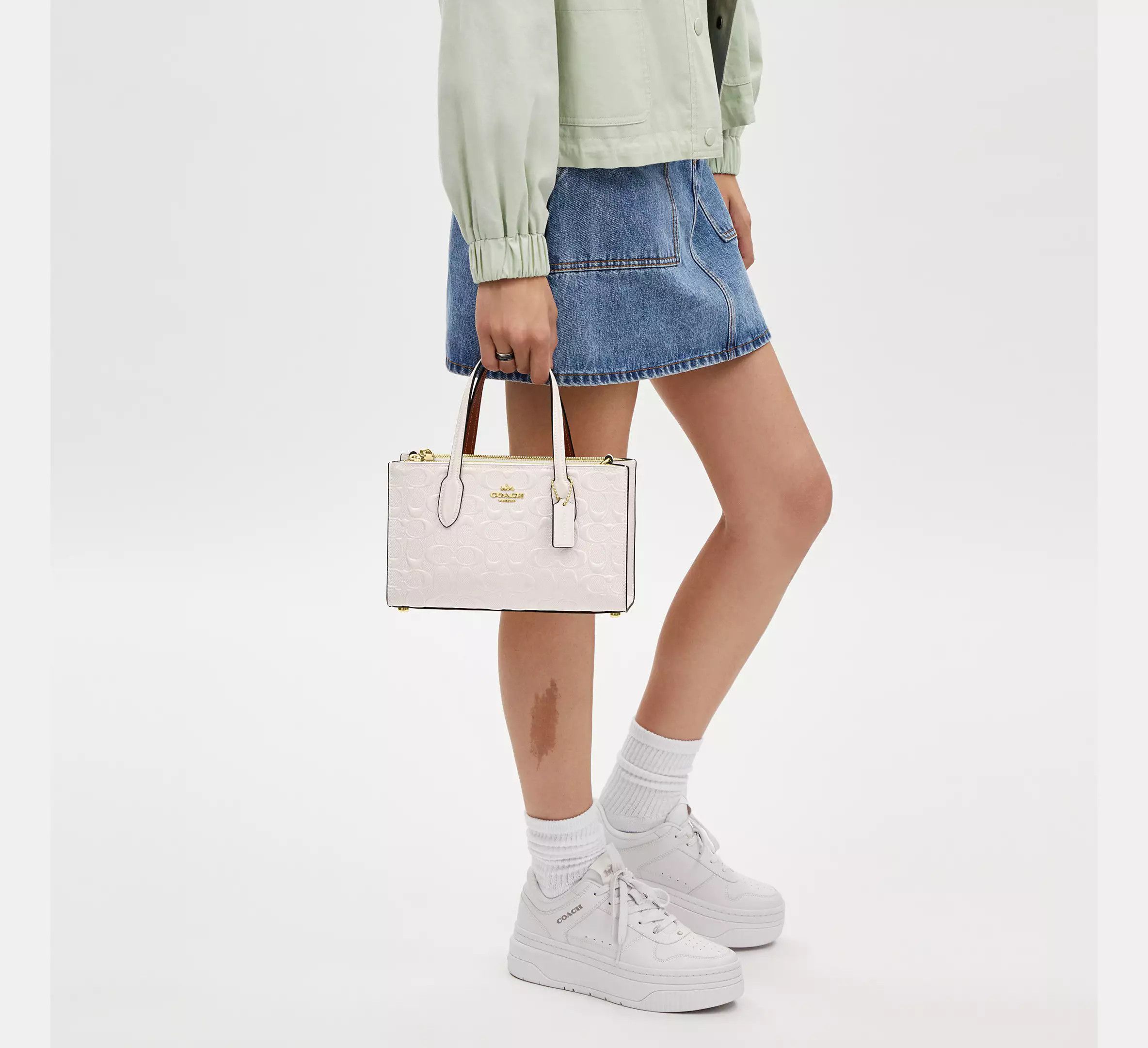 Coach Nina Small Tote Bag In Signature Leather CT854 Size ONE SIZE - 8 Thumbnail