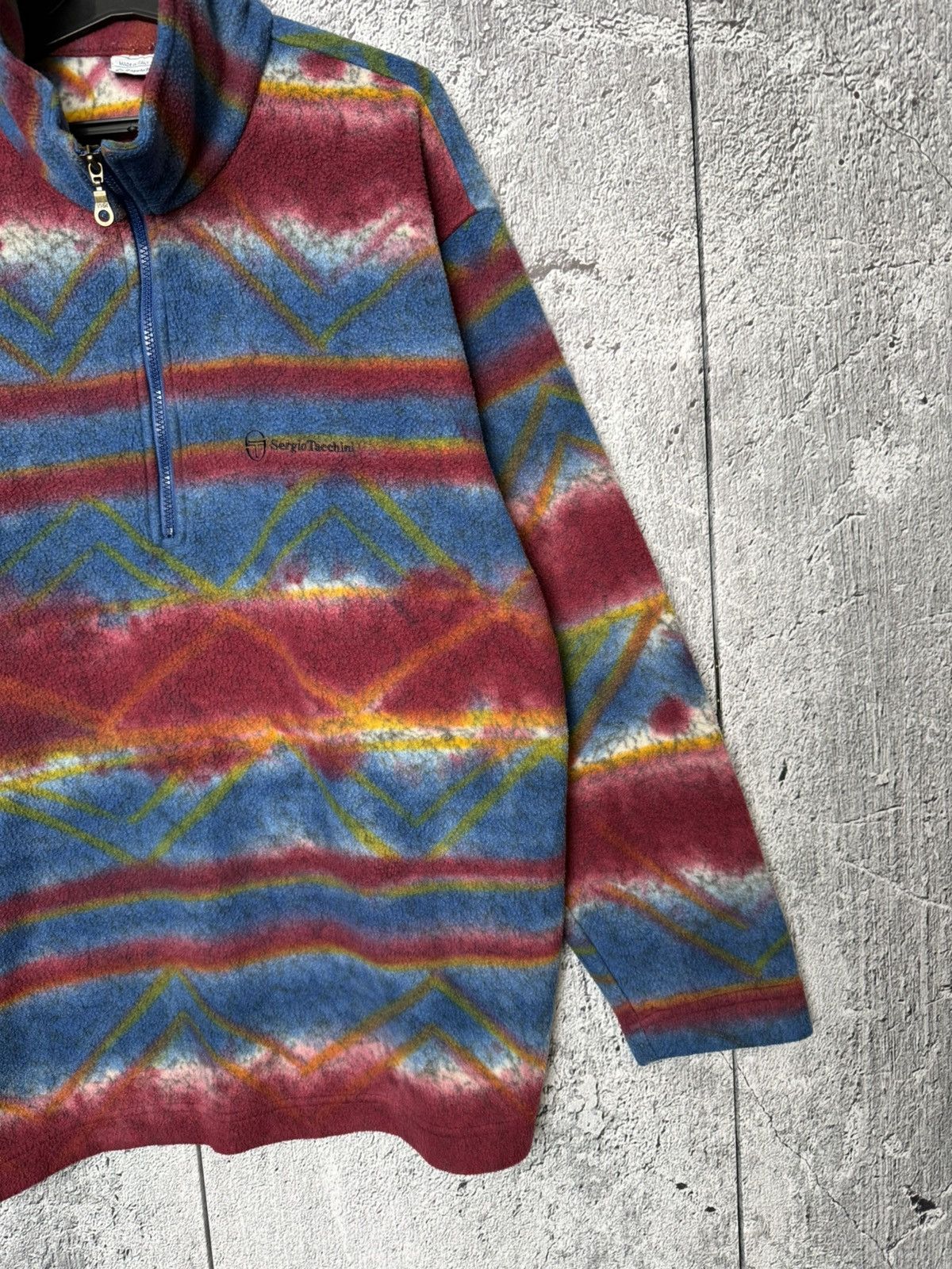 Sergio Tacchini VTG Sergio Tacchini Made in Italy Fleece Half Zip Pullover Size US L / EU 52-54 / 3 - 6 Thumbnail