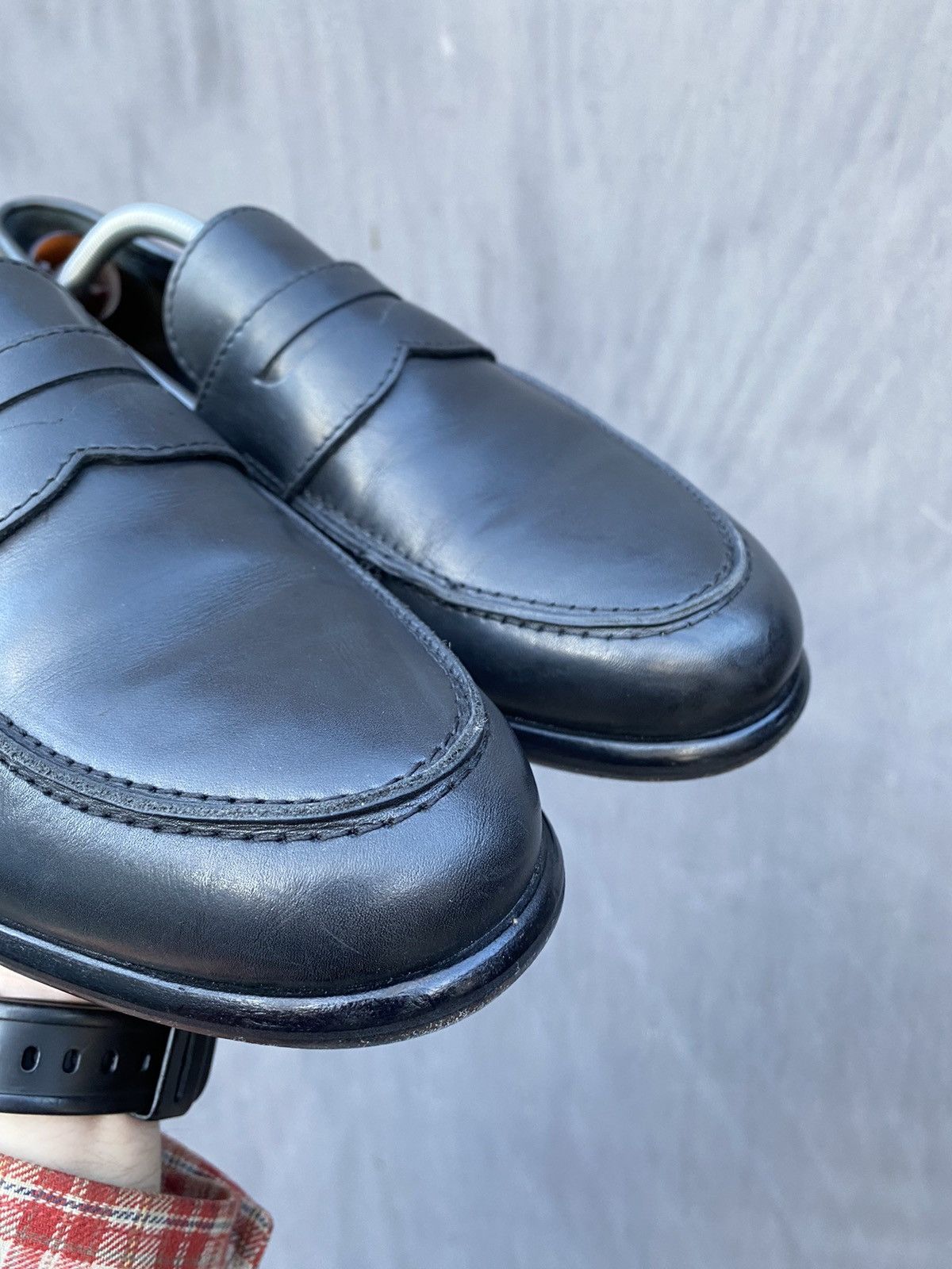 Officine Generale Officine Generale Black leather loafers size 43 Size US 9.5 / EU 42-43 - 4 Thumbnail