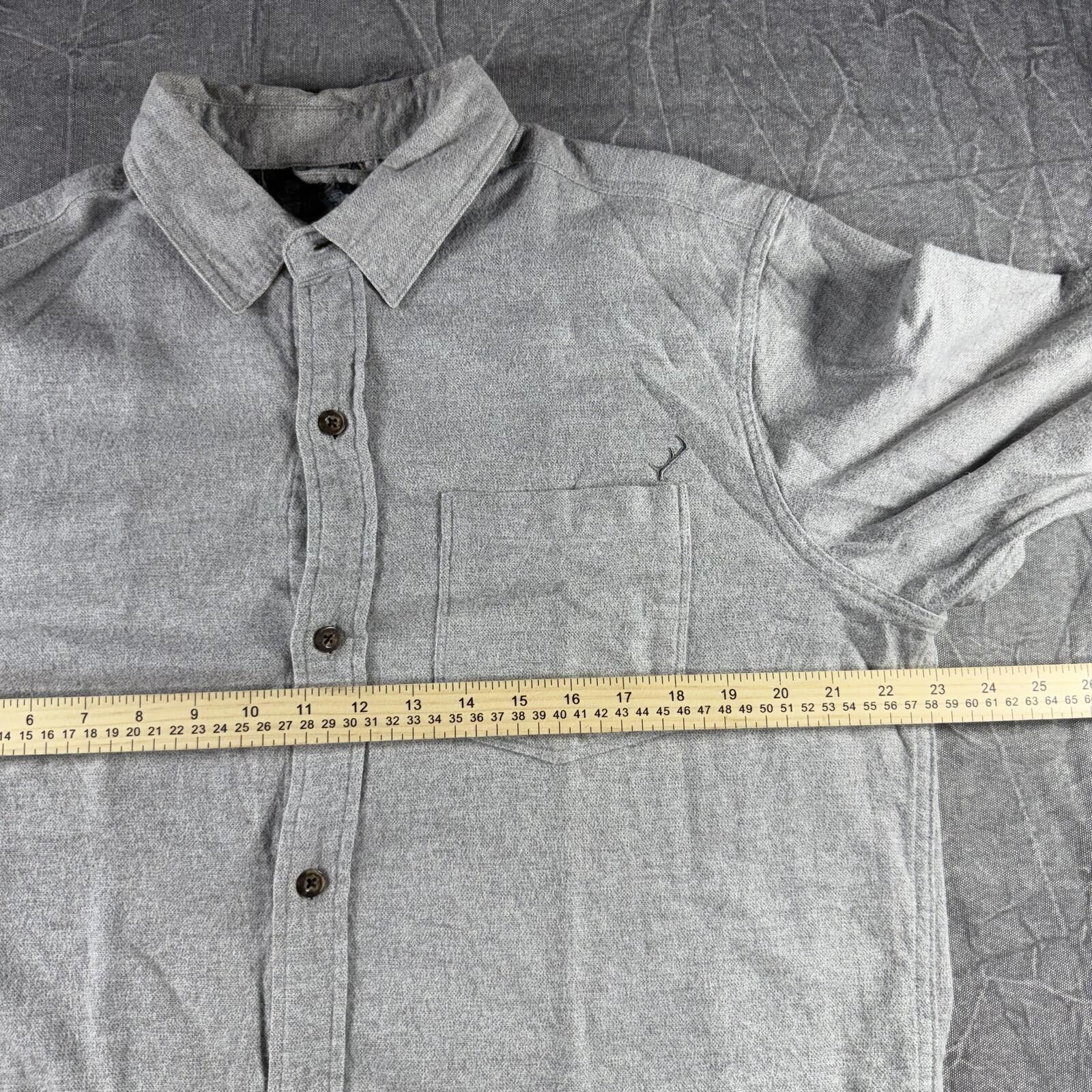 Other Pladra Shirt Men's L Grey Flannel Button Up Size US L / EU 52-54 / 3 - 5 Thumbnail