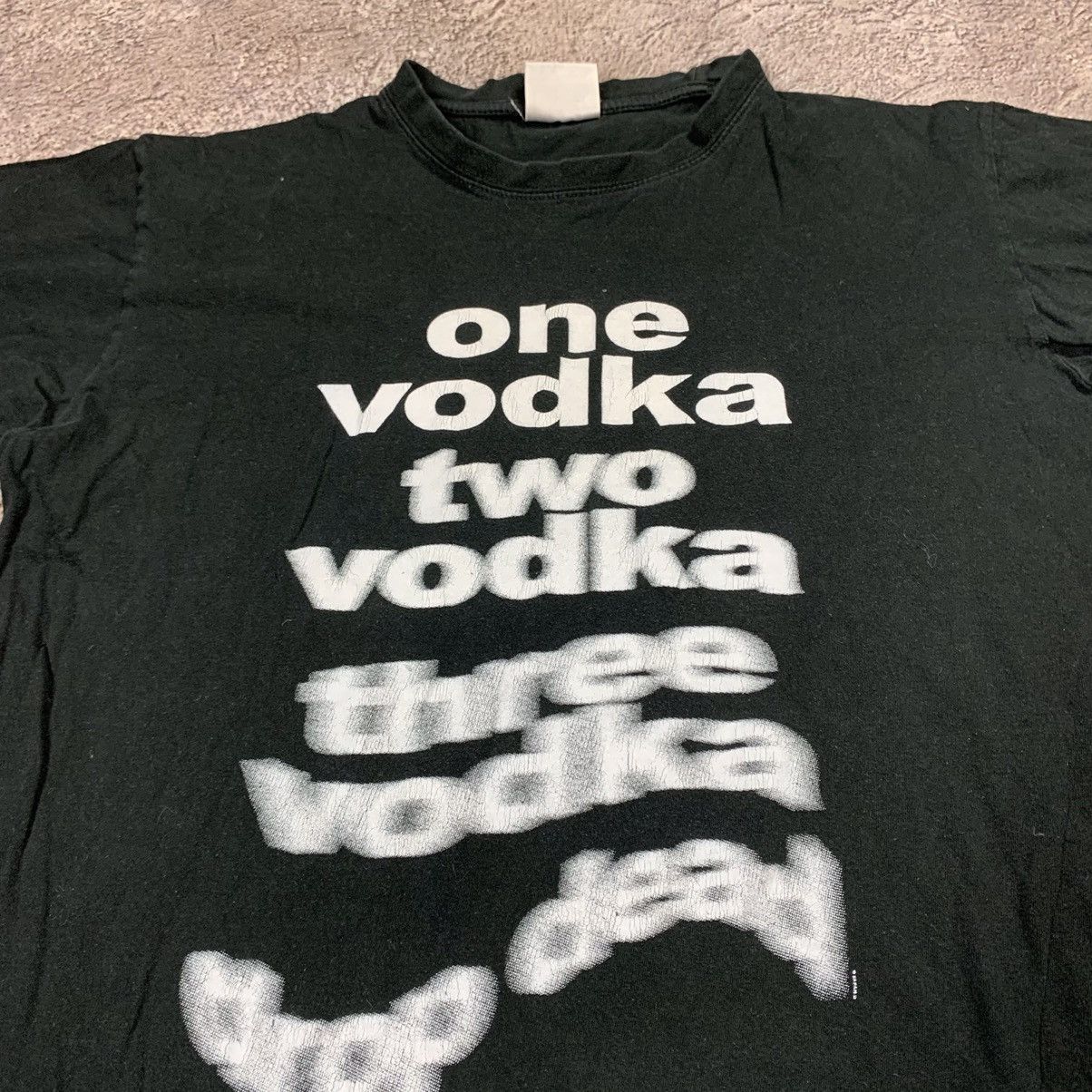 Vintage Vintage Y2K Graphic Tee Vodka Funny Print Streetwear Slim S Size US S / EU 44-46 / 1 - 4 Thumbnail
