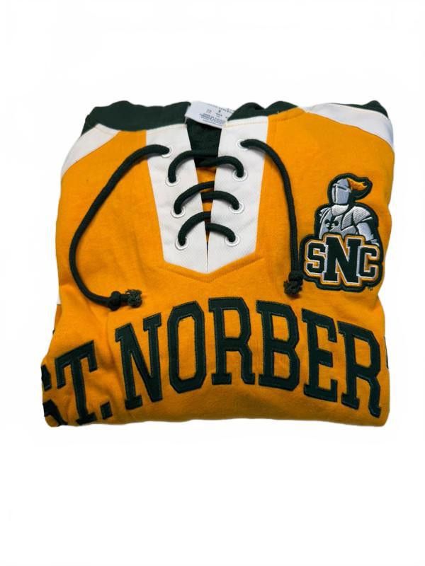 Champion Vintage St. Norbert College Hockey Hoodie – Yellow Small Size US S / EU 44-46 / 1 - 4 Thumbnail