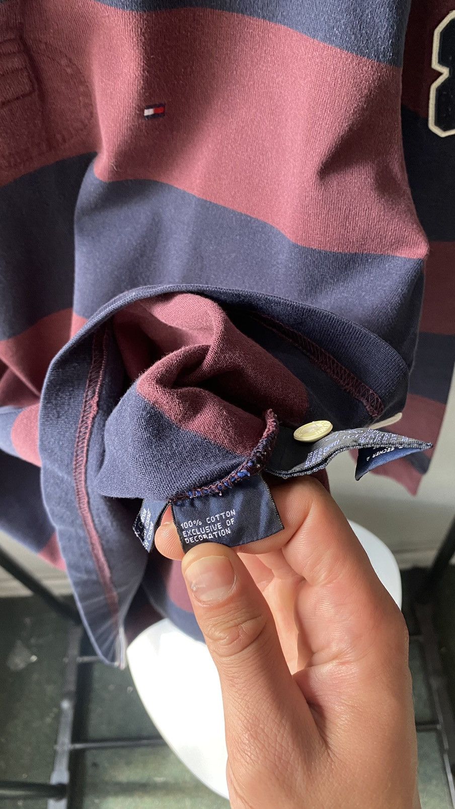 Tommy Hilfiger Vintage Tommy Hilfiger striped rygby shirt size L Size US L / EU 52-54 / 3 - 8 Thumbnail