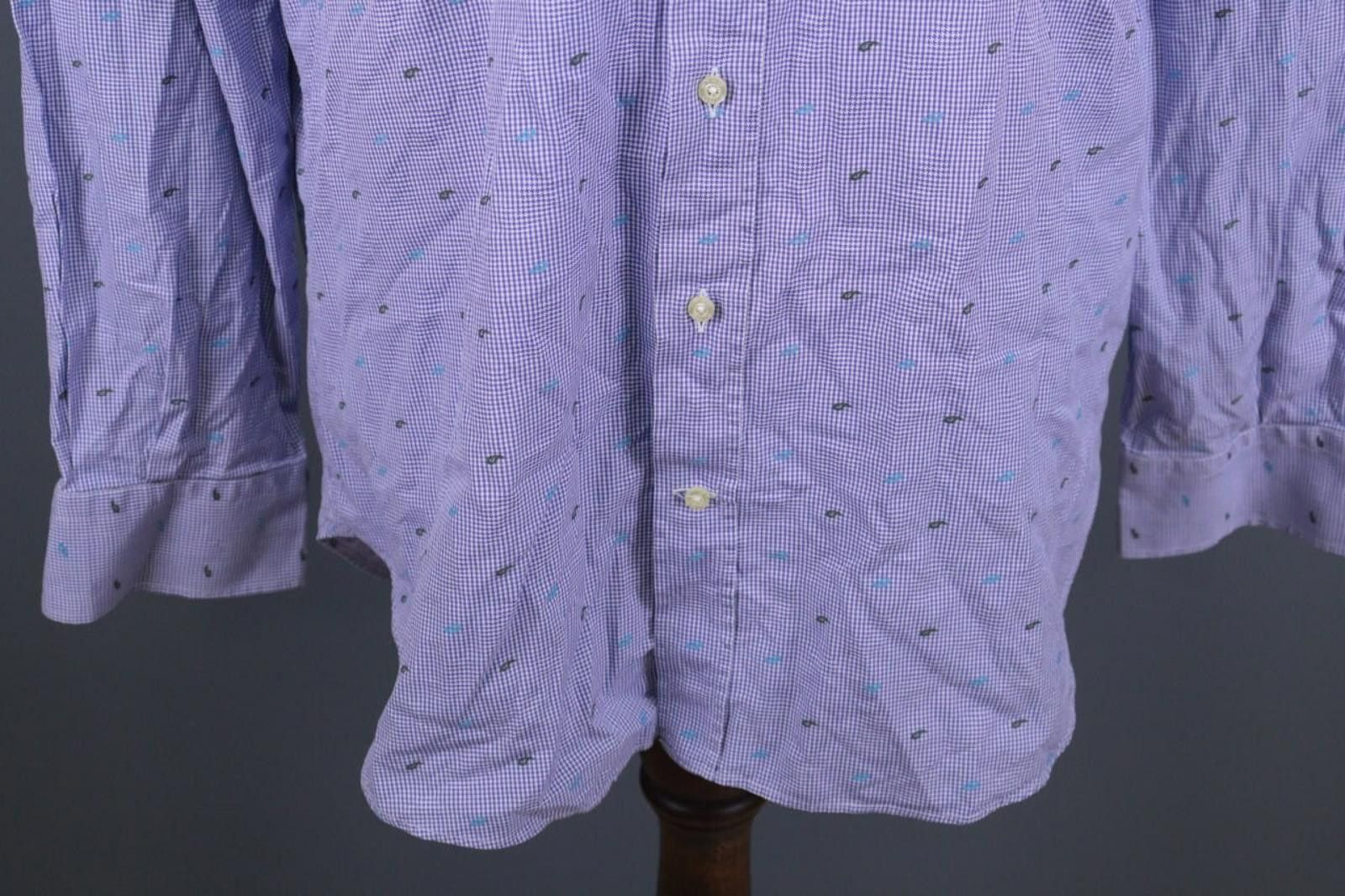Etro Etro Milano Blue Printed Shirt Size 43 Size US M / EU 48-50 / 2 - 3 Thumbnail