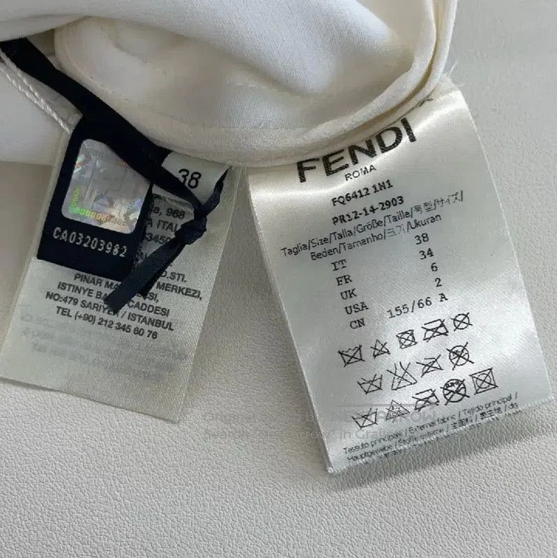 Fendi Fendi White Cotton Midi Skirt for Women . Size 30" / US 8 / IT 44 - 3 Thumbnail
