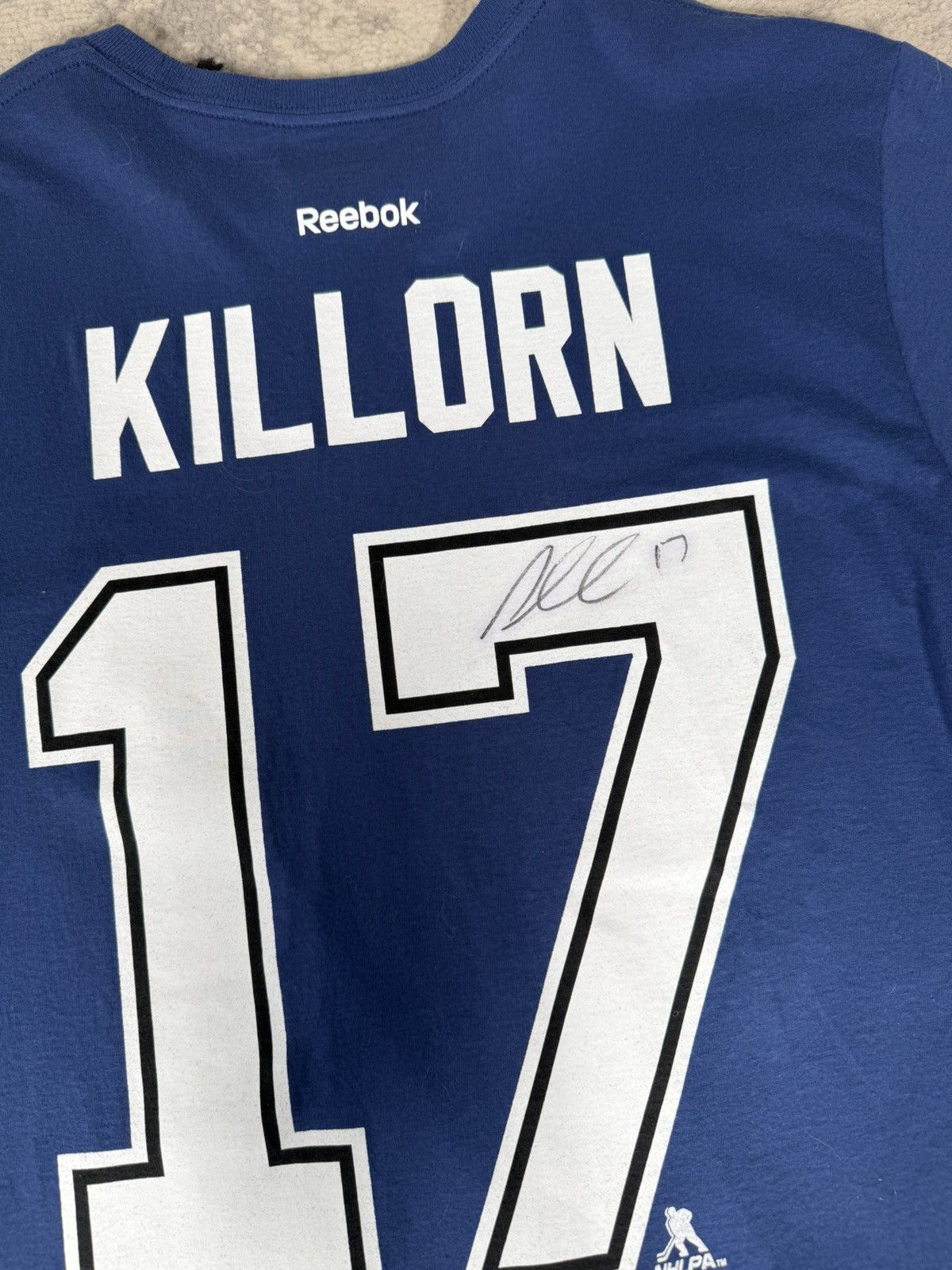NHL SIGNED NHL Tampa Bay Lightning Alex Killorn #17 T-Shirt Size US L / EU 52-54 / 3 - 3 Thumbnail
