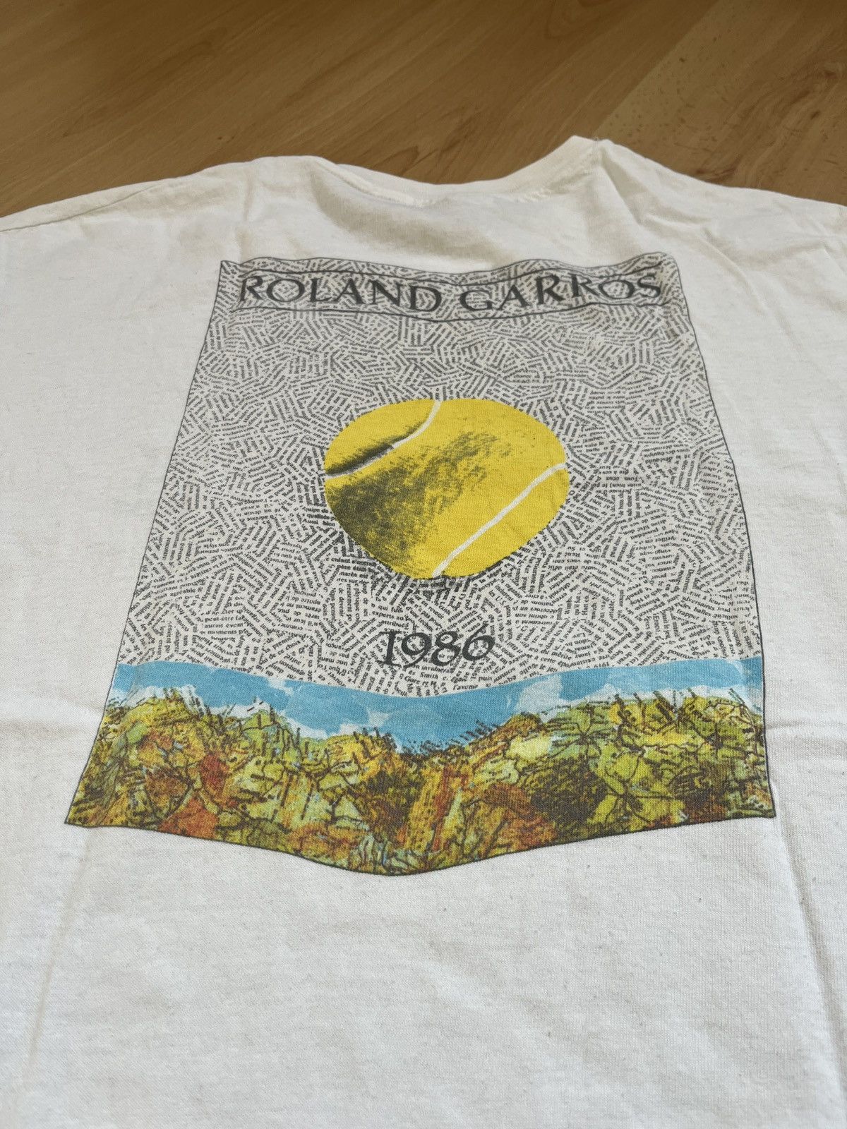 Vintage Roland Garros 1986 vintage tee Size US XL / EU 56 / 4 - 4 Thumbnail