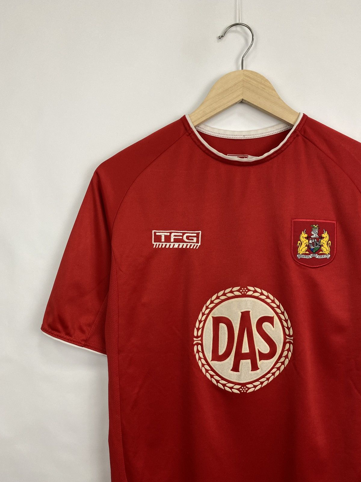Adidas 🏴󠁧󠁢󠁥󠁮󠁧󠁿 Vintage 2004 TFG Bristol City Soccer Jersey Rare Retro Size US S / EU 44-46 / 1 - 2 Thumbnail