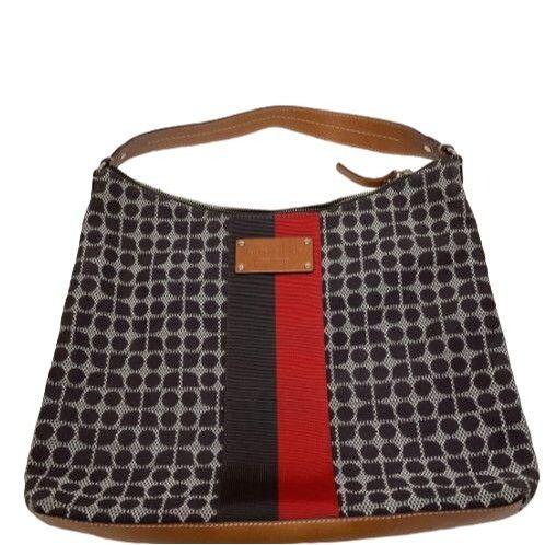 Kate Spade New York Circle Pattern Leather Trim Shoulder Bag