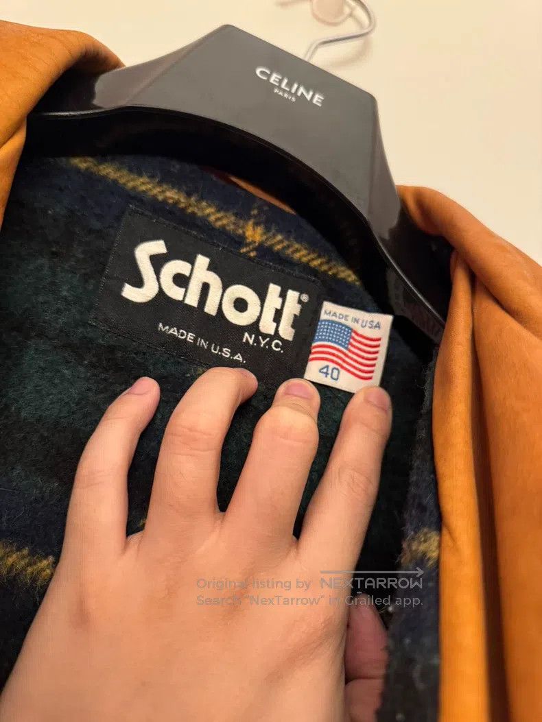 Schott Schott 1980's Hunter Leather Jacket Size US L / EU 52-54 / 3 - 3 Thumbnail