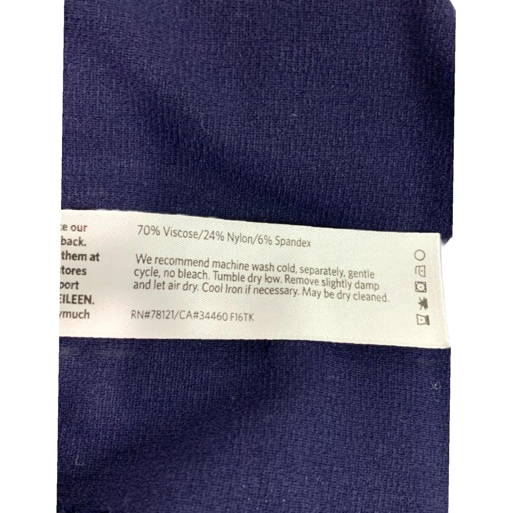 Eileen Fisher Eileen Fisher Legging Size Small Womens Navy Blue Stretch Pants Size 28" / US 6 / IT 42 - 6 Thumbnail