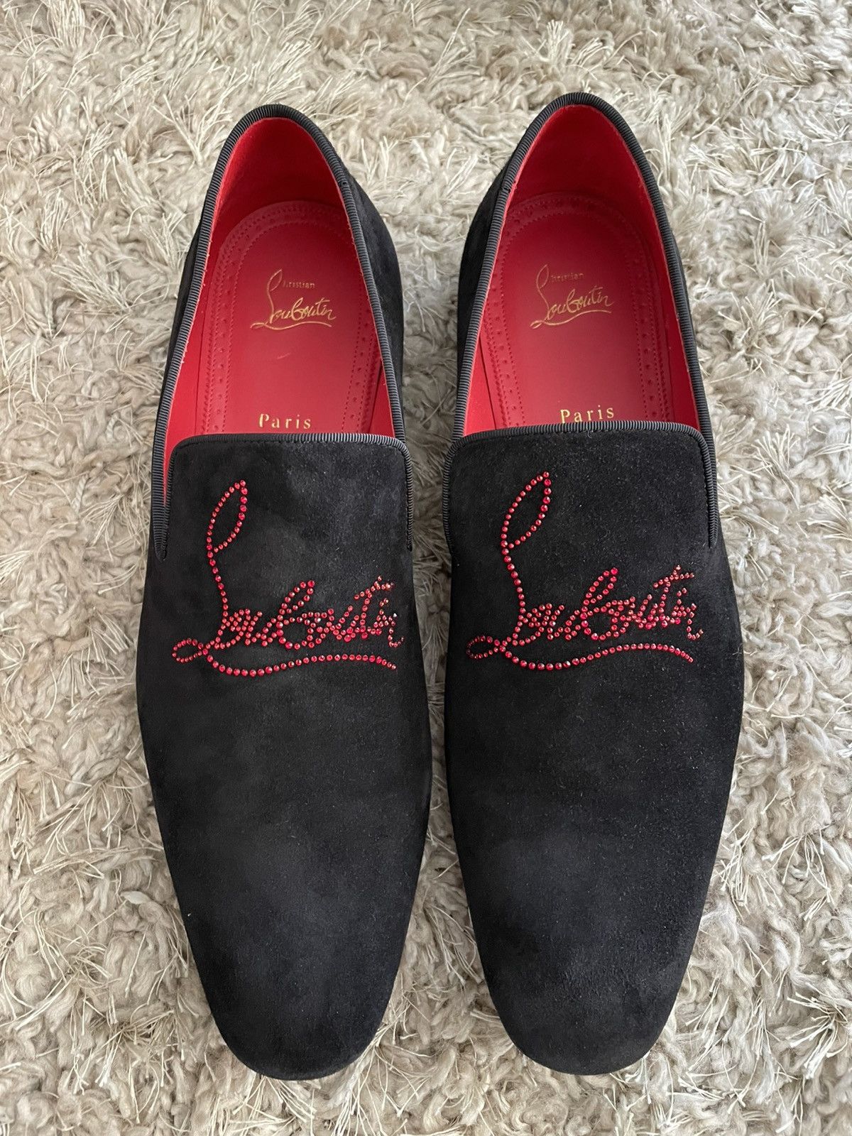 Christian Louboutin Christian Louboutin Dandelion Black Suede Size US 11 / EU 44 - 5 Thumbnail