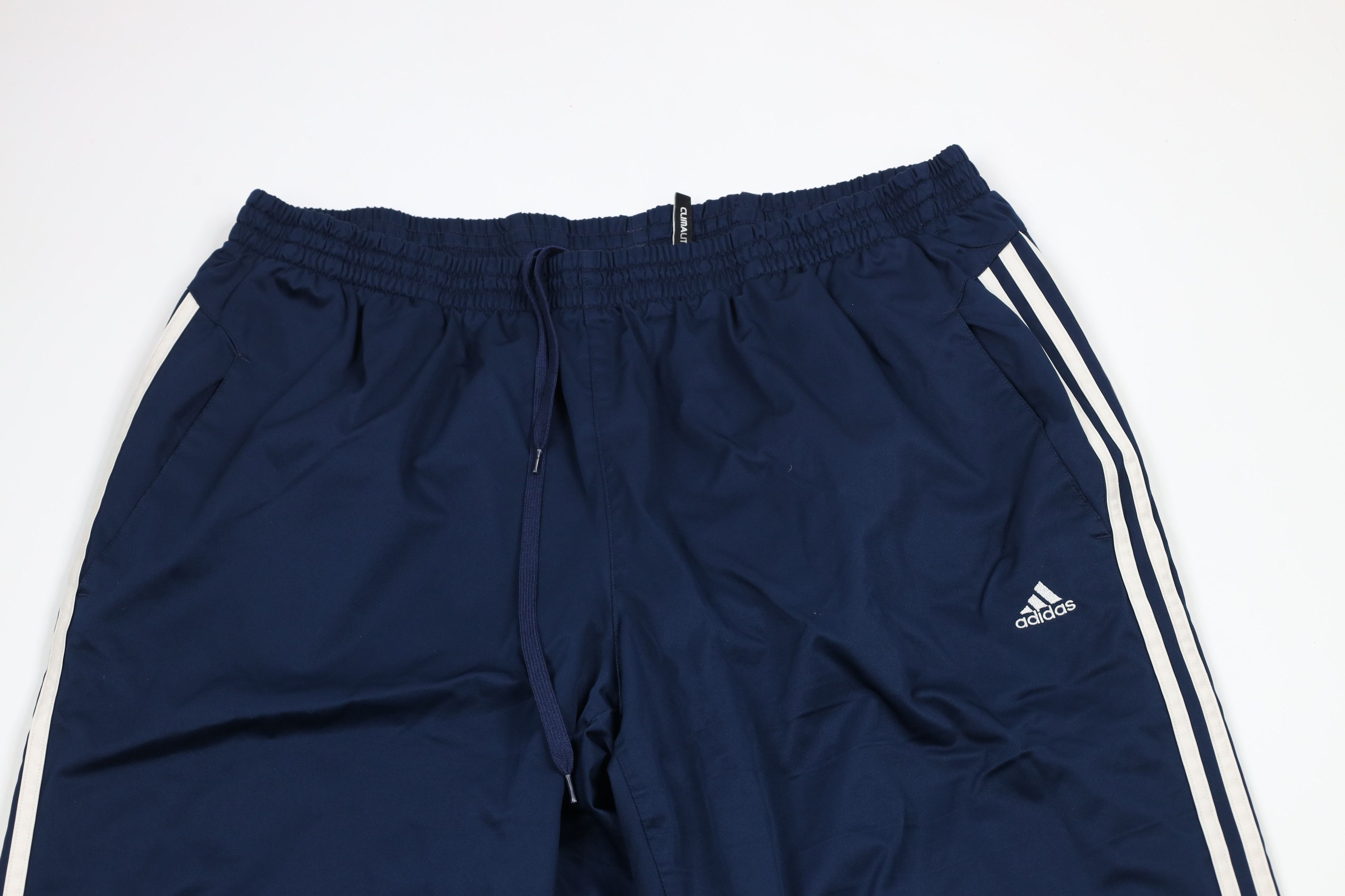 Adidas × Vintage Vintage Y2K Adidas Striped Lined Wide Leg Windbreaker Pants Size US 40 / EU 56 - 2 Thumbnail