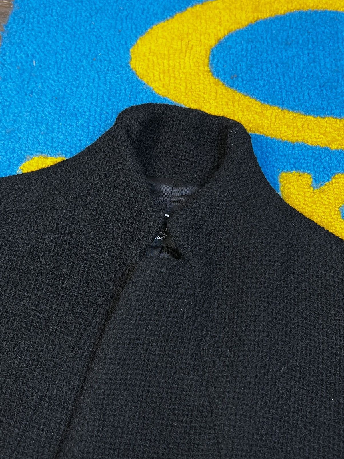 Japanese Brand × MASAHIROMARUYAMA × Vintage Masahiko Maruyama Rib Knit Black Wool Jacket Size 1 Size M / US 6-8 / IT 42-44 - 9 Thumbnail